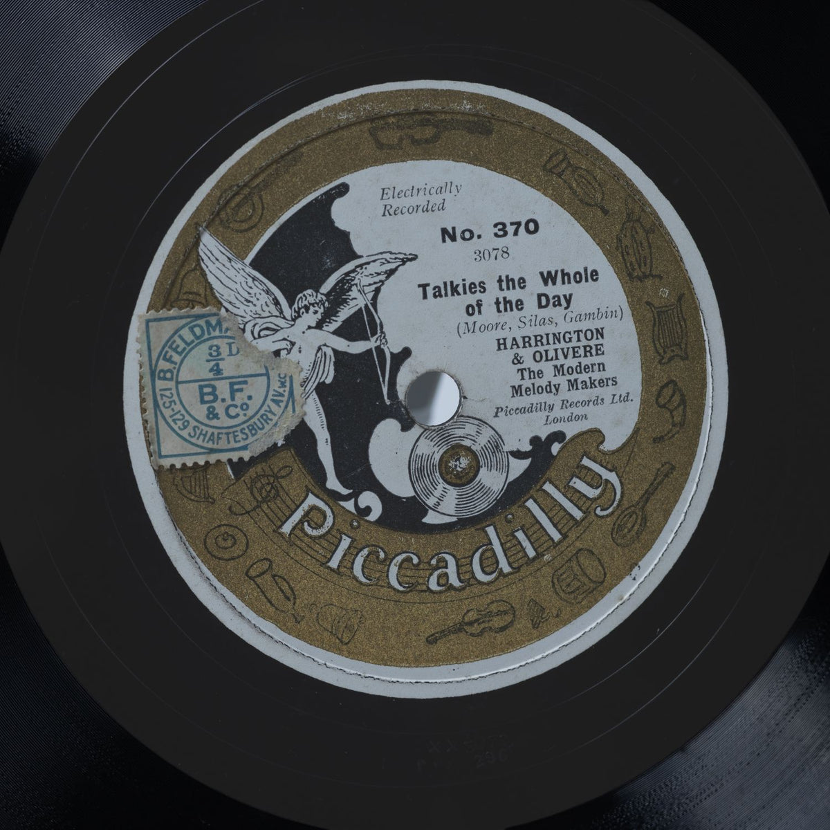 Cecil Harrington - Talkies The Whole Of The Day/Park Yourself - Shellack - VG+/G