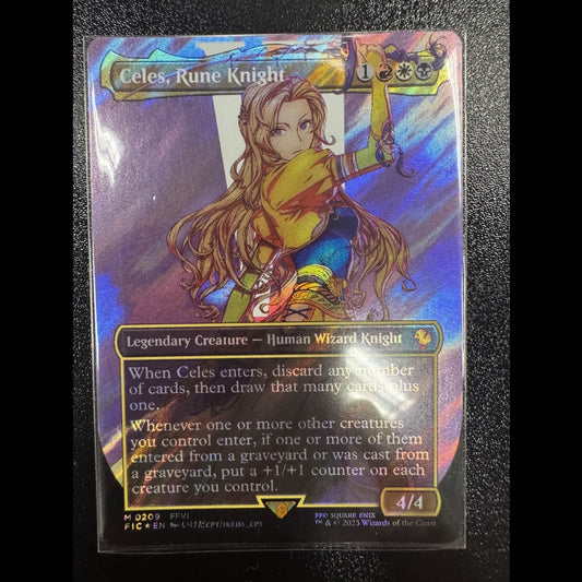 Magic The Gathering - Celes, Rune Knight (V.3) Surge Foil - Englisch - Near Mint