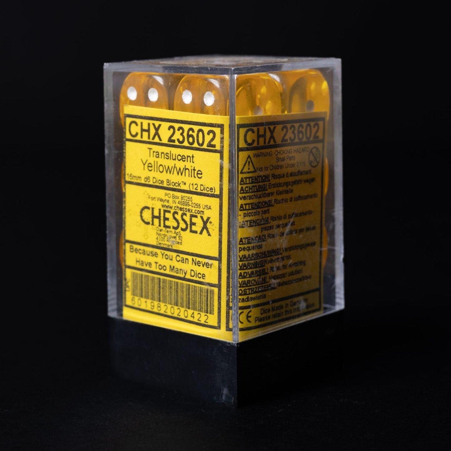 chessex-wuerfel-set-12-stueck-23602-w6-translucent-yellow-white-1 - Utopia Collectibles