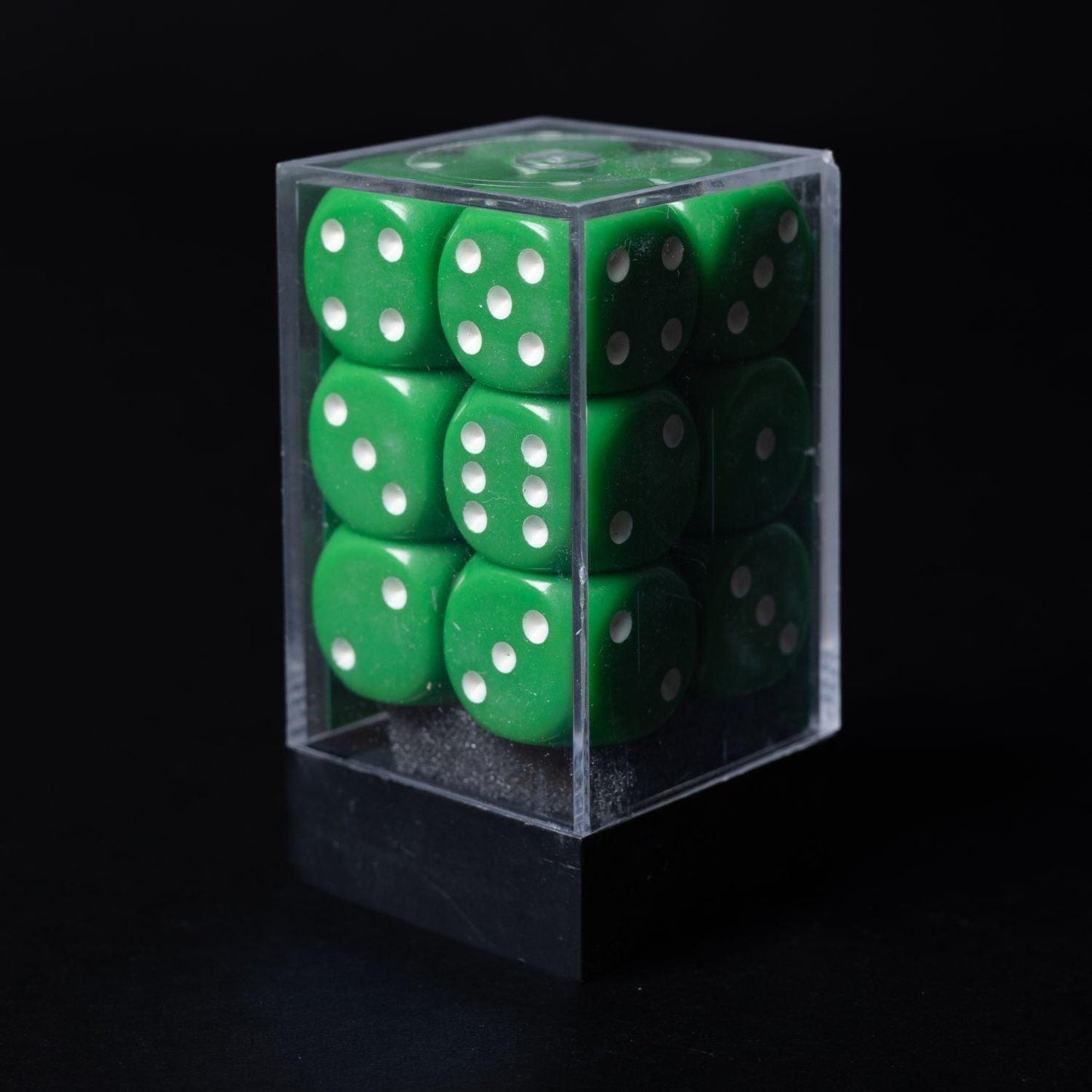 chessex-wuerfel-set-12-stueck-25605-w6-green-white-1 - Utopia Collectibles