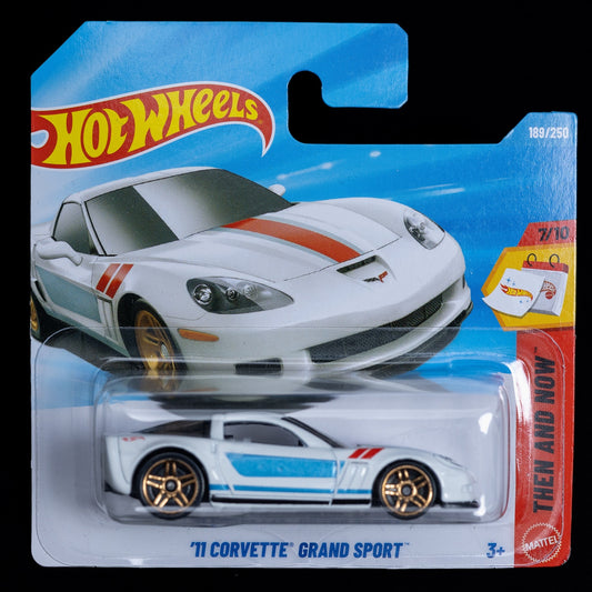 Chevrolet 11 Corvette Grand Sport - Mattel - 1/64 - Sportwagen - Weiß - Neu