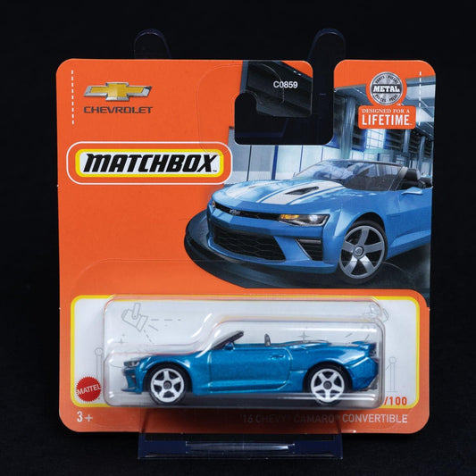chevrolet-16-chevy-camaro-convertible-standmodell-matchbox-164-ovp-1 - Utopia Collectibles
