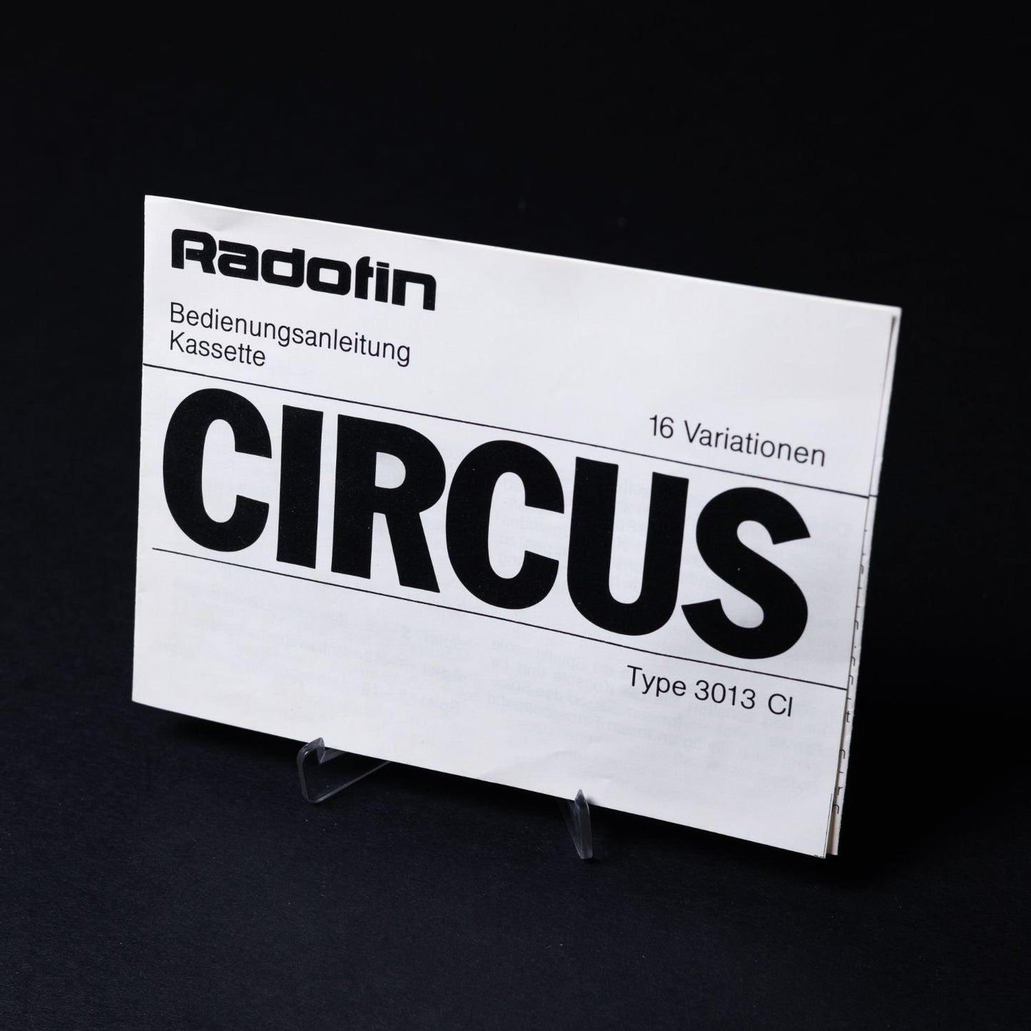Circus - Acrobatic Clown Games - 16 Spiele - Radofin System - CiB mit Anleitung