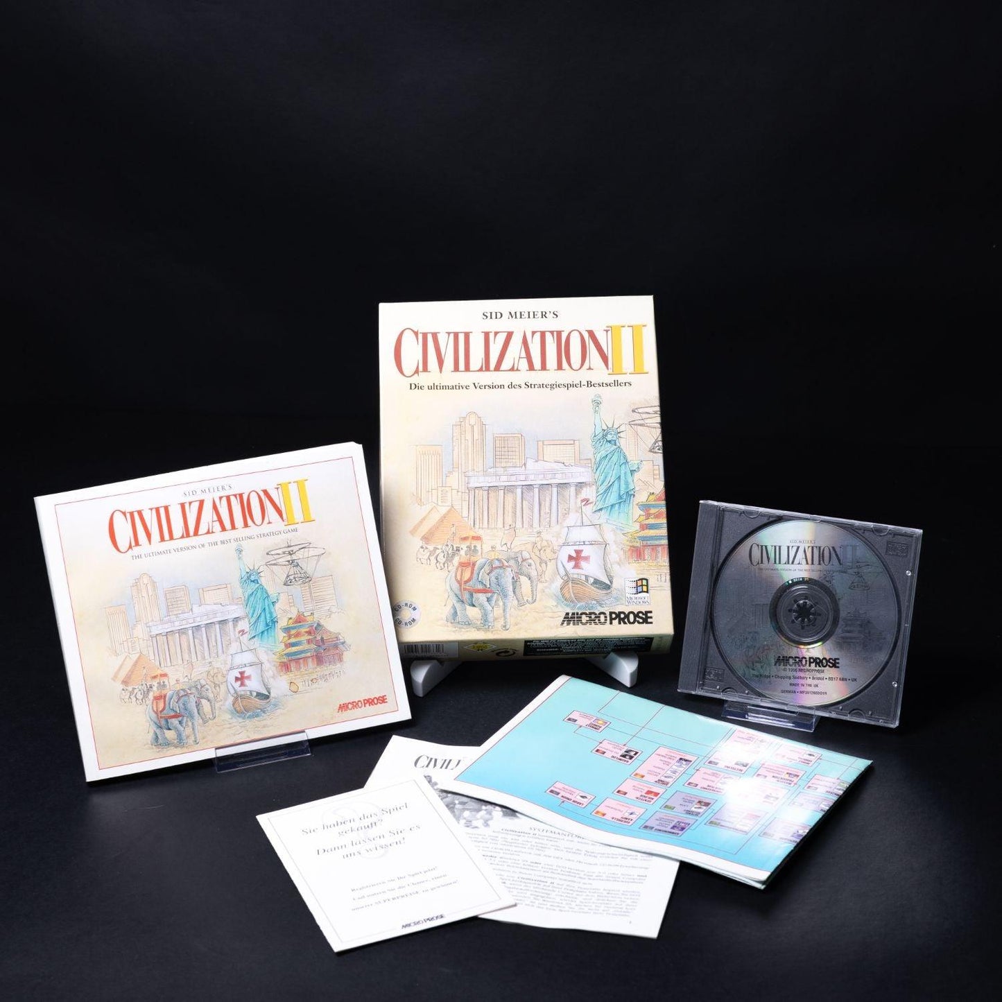 civilization-ii-pc-cd-rom-spiel-big-box-cib-komplett-sammlerzustand-1 - Utopia Collectibles
