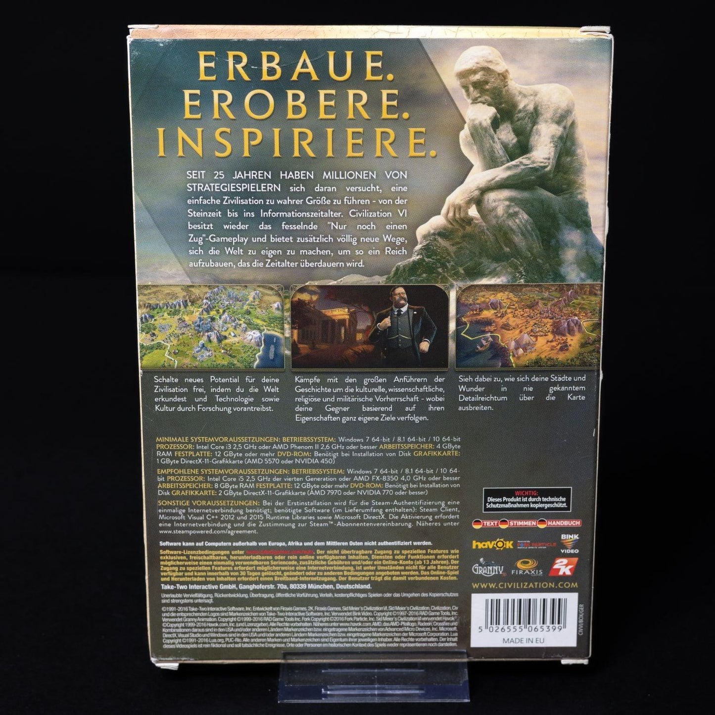 civilization-vi-pc-cd-rom-big-box-cib-mit-stoffkarte-zustand-sehr-gut-3 - Utopia Collectibles