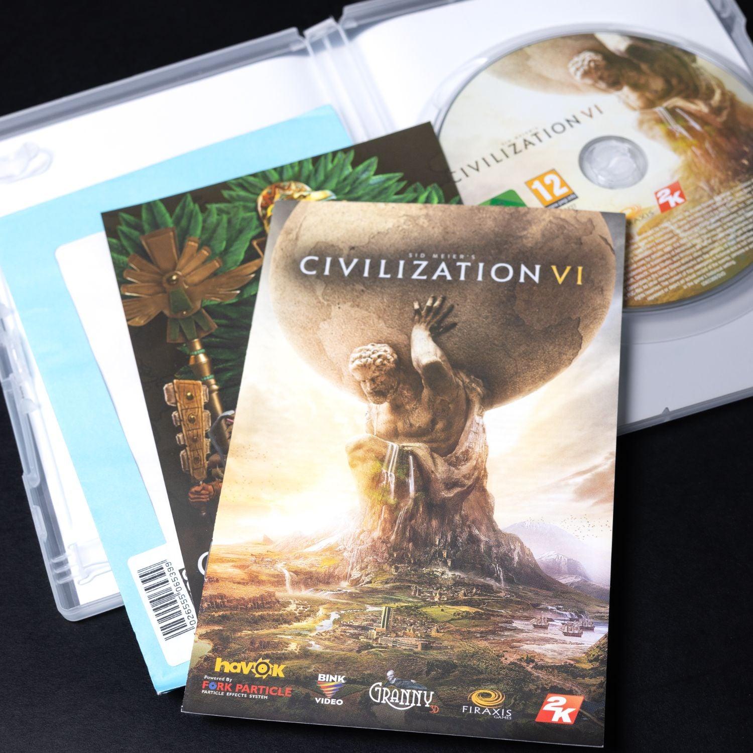 civilization-vi-pc-cd-rom-big-box-cib-mit-stoffkarte-zustand-sehr-gut-6 - Utopia Collectibles