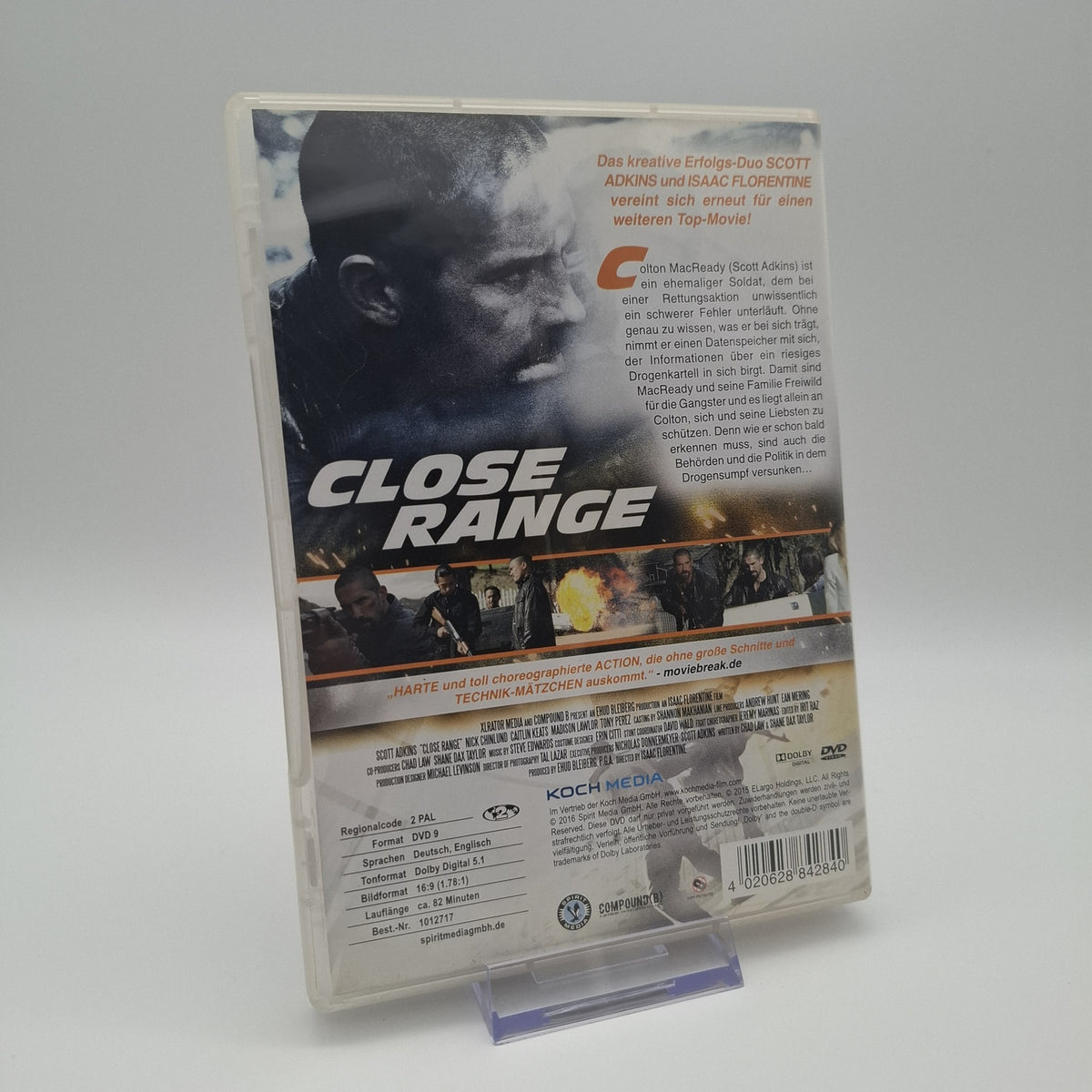Close Range - Scott Adkins - I. Florentine - Wendecover - DVD - Zustand Sehr Gut
