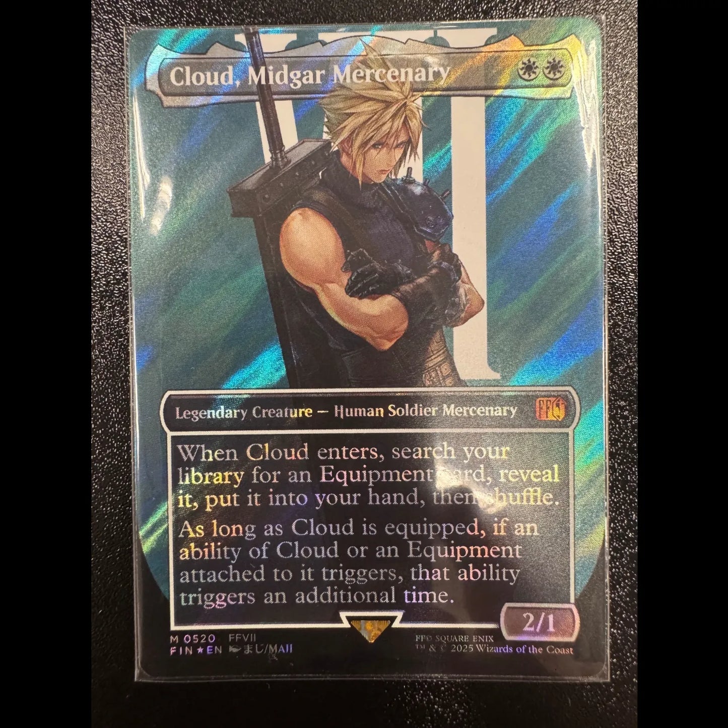 Magic The Gathering - Cloud, Midgar Mercenary (V.3) Surge Foil - Englisch - NM