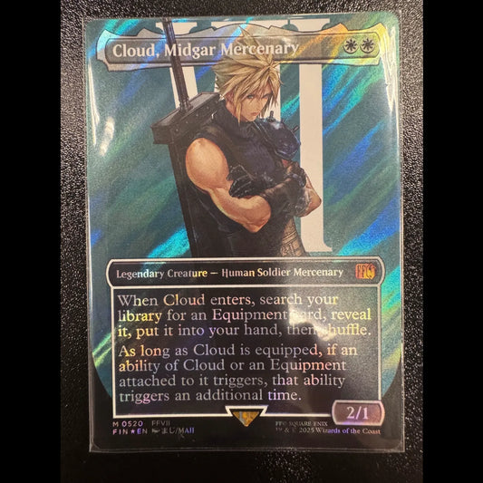Magic The Gathering - Cloud, Midgar Mercenary (V.3) Surge Foil - Englisch - NM