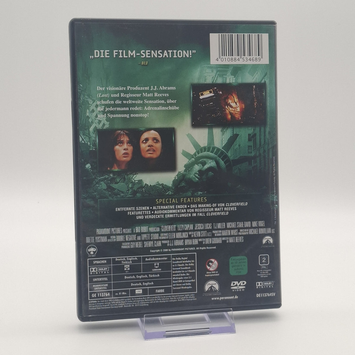 Cloverfield - Matt Reeves - J.J. Abrams - 2008 - DVD - Film - Zustand Sehr Gut