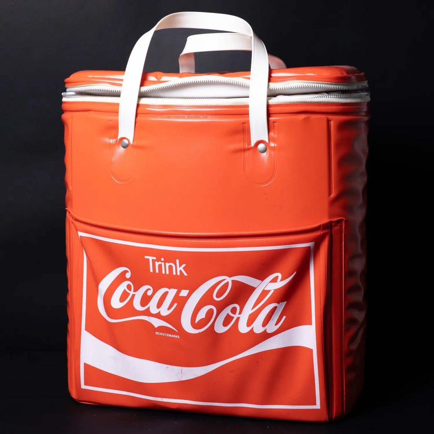 Coca Cola Kühltasche - 1970er Isobag mit Tragegriffen und Reißverschluss