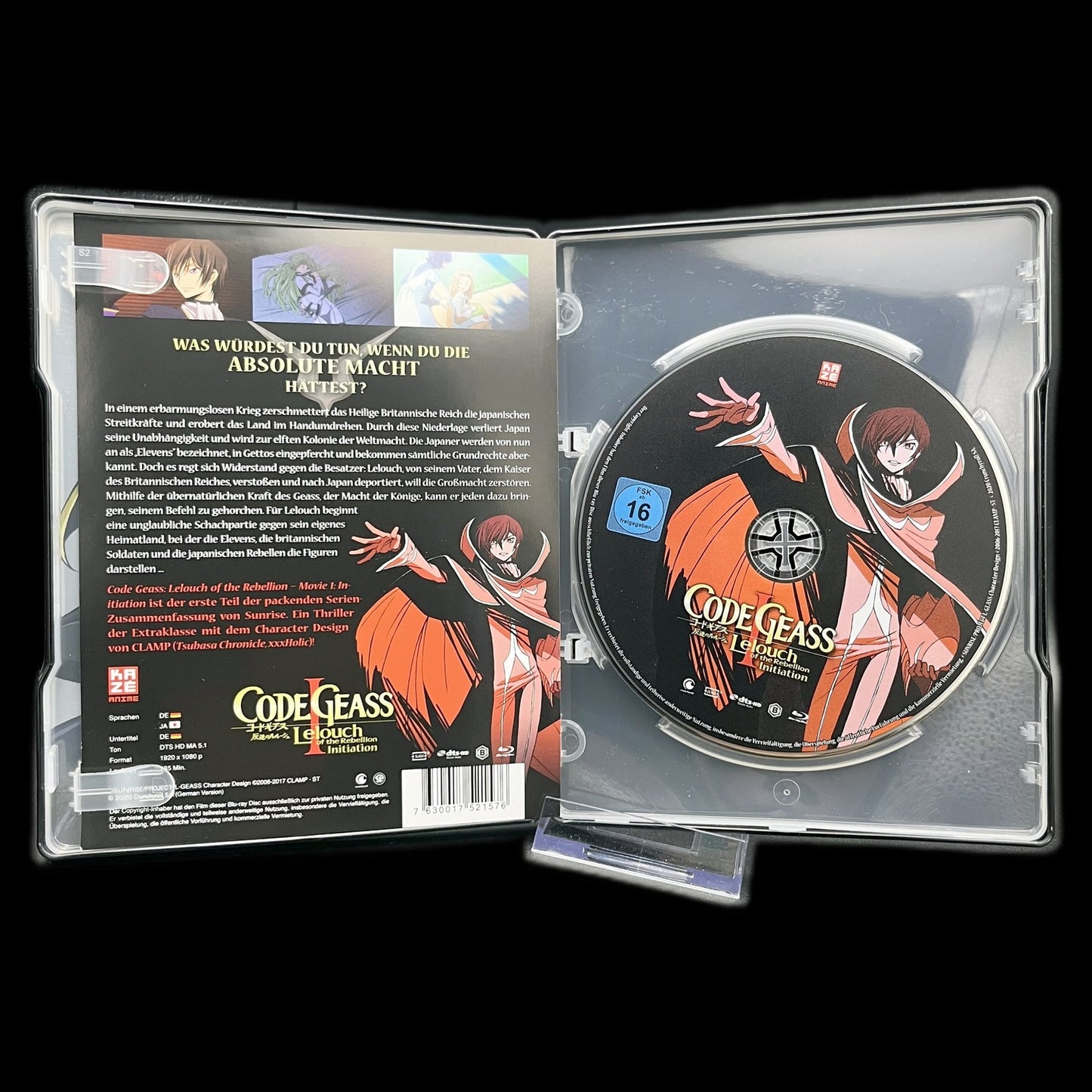 Code Geass: Lelouch of the Rebellion I - Initiation - Blu-Ray - Film - Steelbook