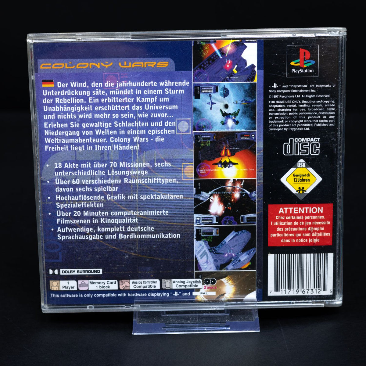 Colony Wars - Playstation PS1 - PAL - CiB mit Anleitung - Zustand Sehr Gut