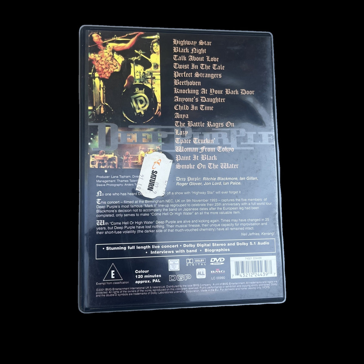 Come Hell or High Water - Deep Purple - Live Konzert - DVD - Musik - Gebraucht