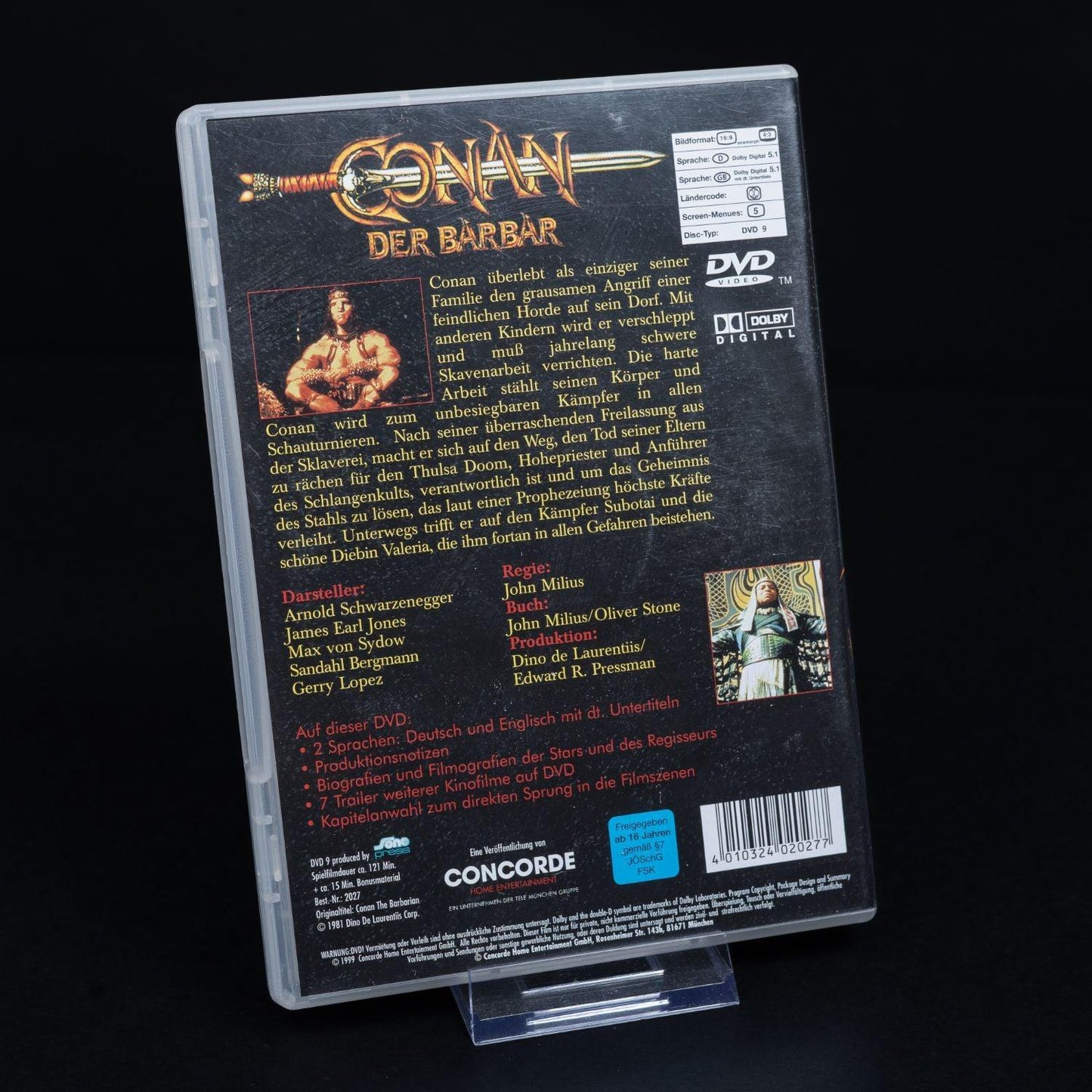 Conan 1 - Der Barbar - DVD - Action - Fantasy - Arnold Schwarzenegger