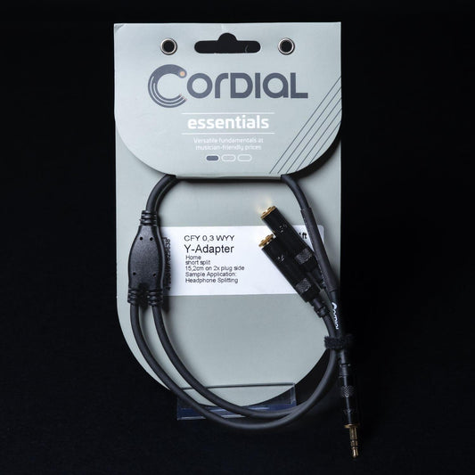 cordial-essentials-2x-klinke-35-mm-y-adapter-stereo-buchse-cfy-03-m-wyy - Utopia Collectibles