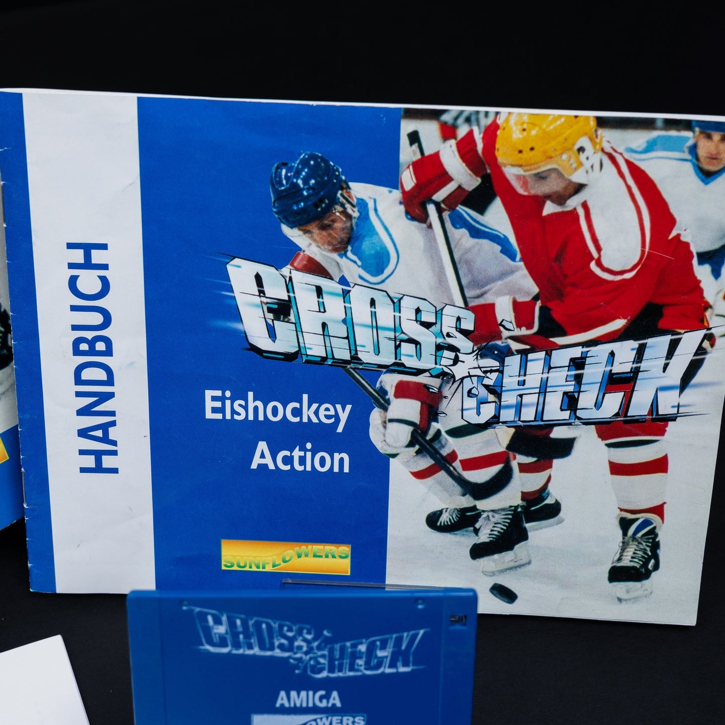Crosscheck - Amiga Eishockey Spiel - Big Box CiB - Zustand Gut