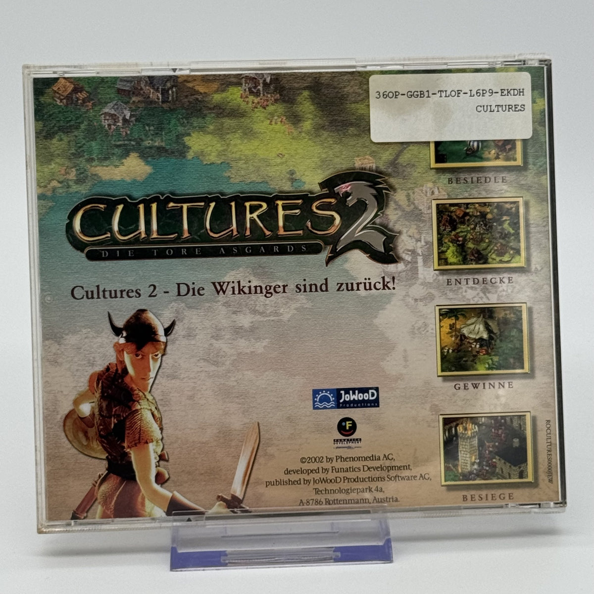 Cultures 2 - Die Tore Asgards - PC CD-ROM Spiel - Deutsch - Zustand Sehr Gut