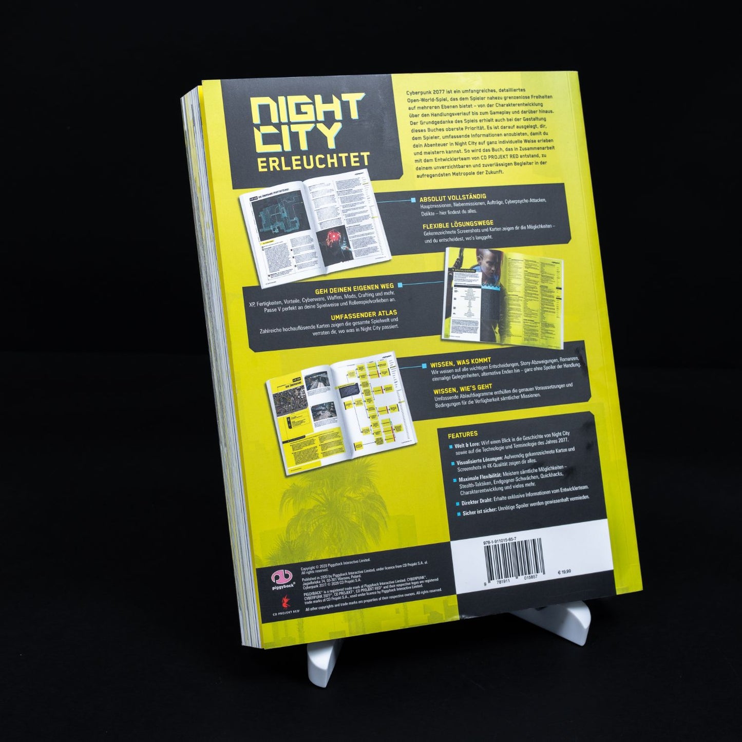 Cyberpunk 2077 Offizielles Buch - Piggyback Spieleberater - Dutsch - Neuwertig