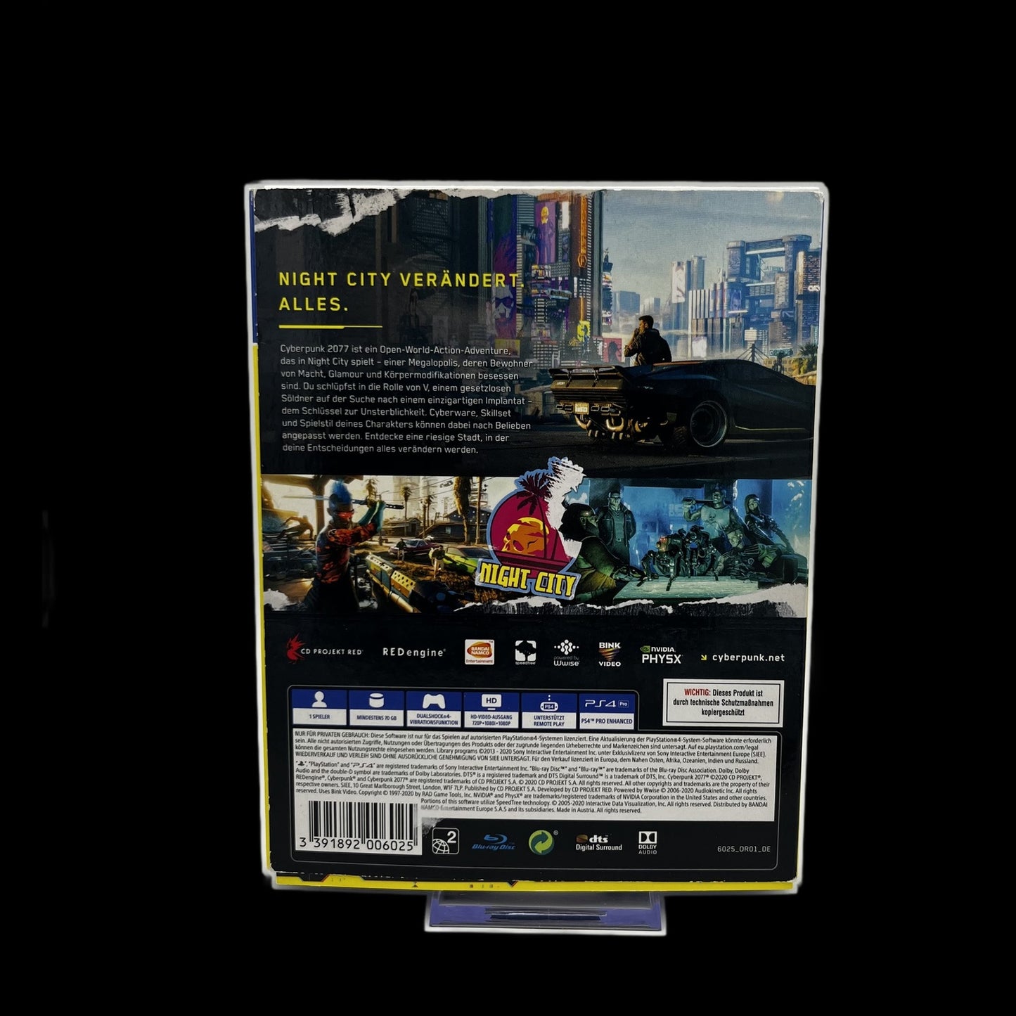 Cyberpunk 2077 - Playstation 4 - Complete in Box - PAL - deutsch - Gebraucht