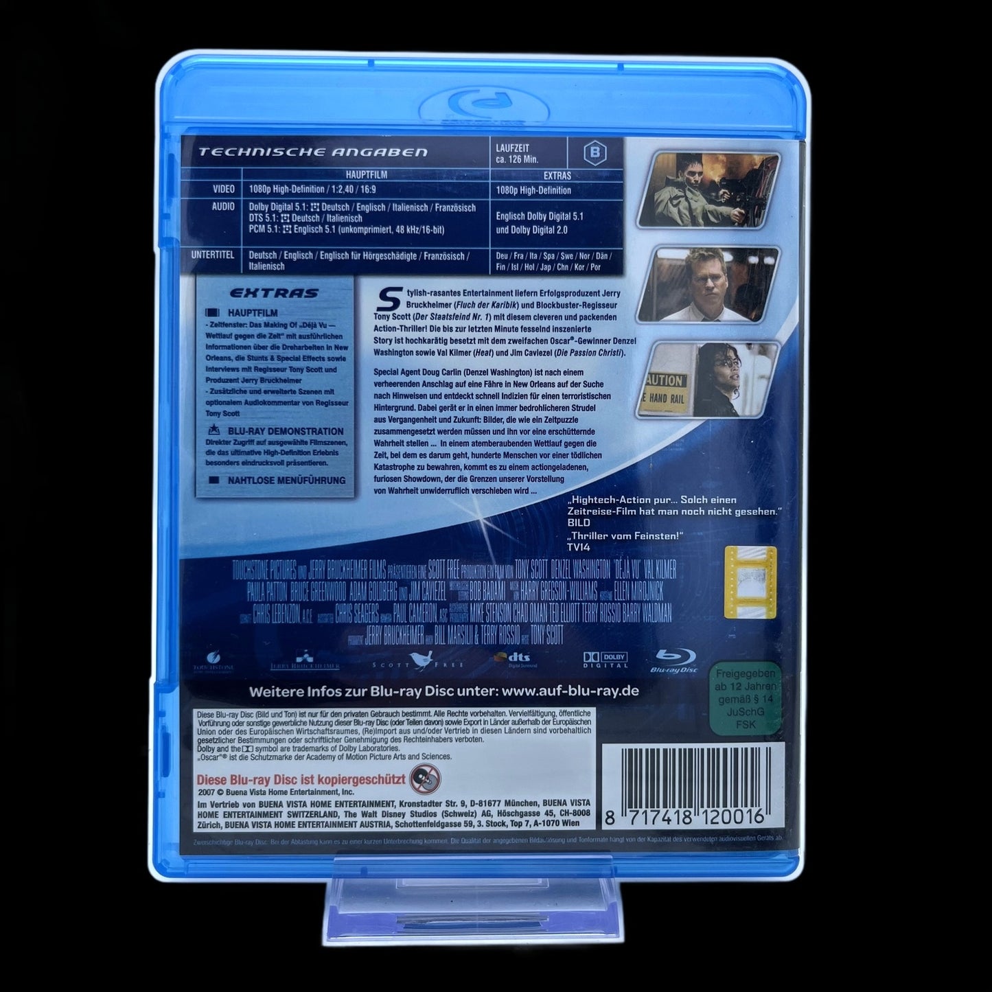 Déjà Vu - Wettlauf gegen die Zeit - Denzel Washington - Blu-Ray - Gebraucht