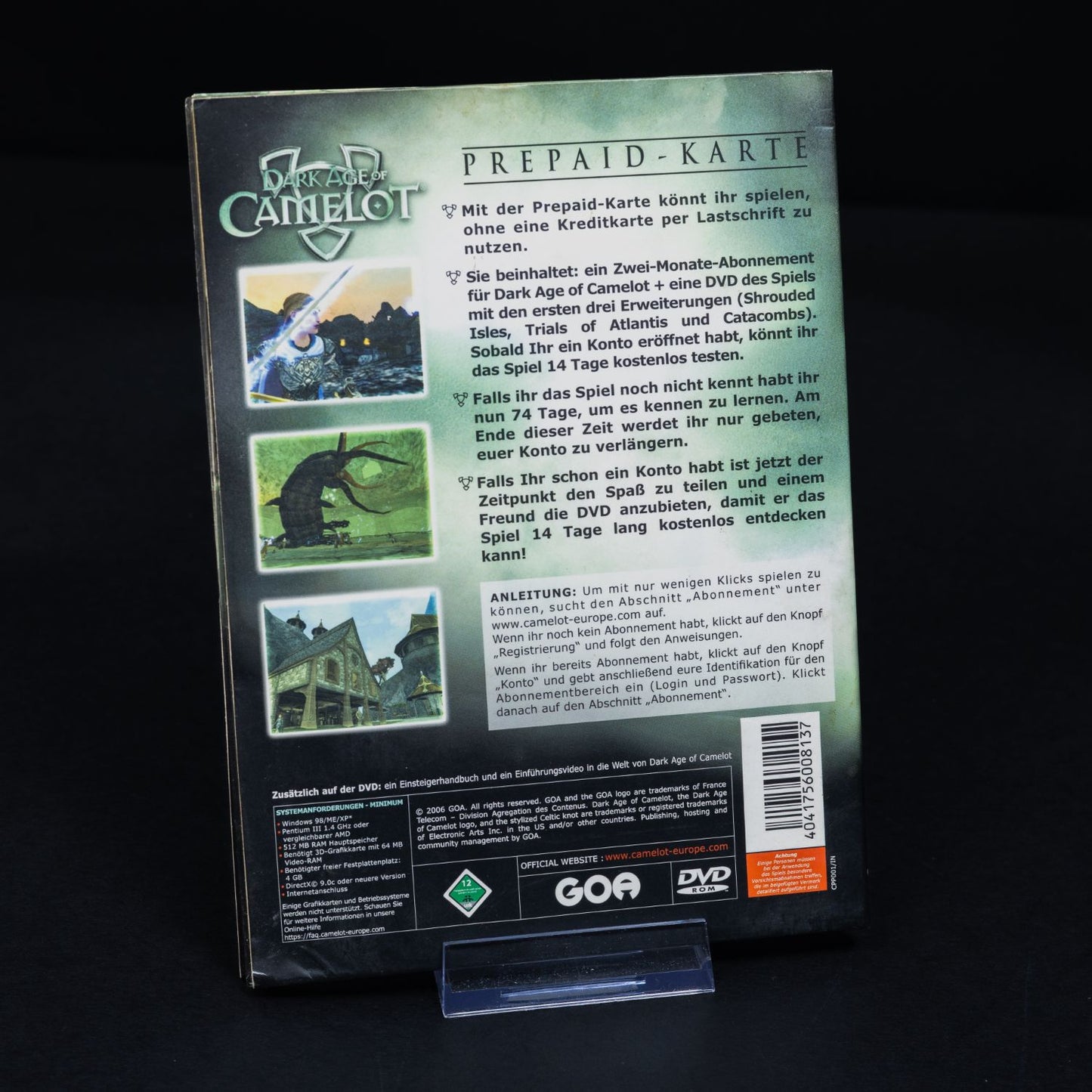 Dark Age of Camelot - PC DVD-ROM Spiel - Vollversion aus Prepaid Bundle