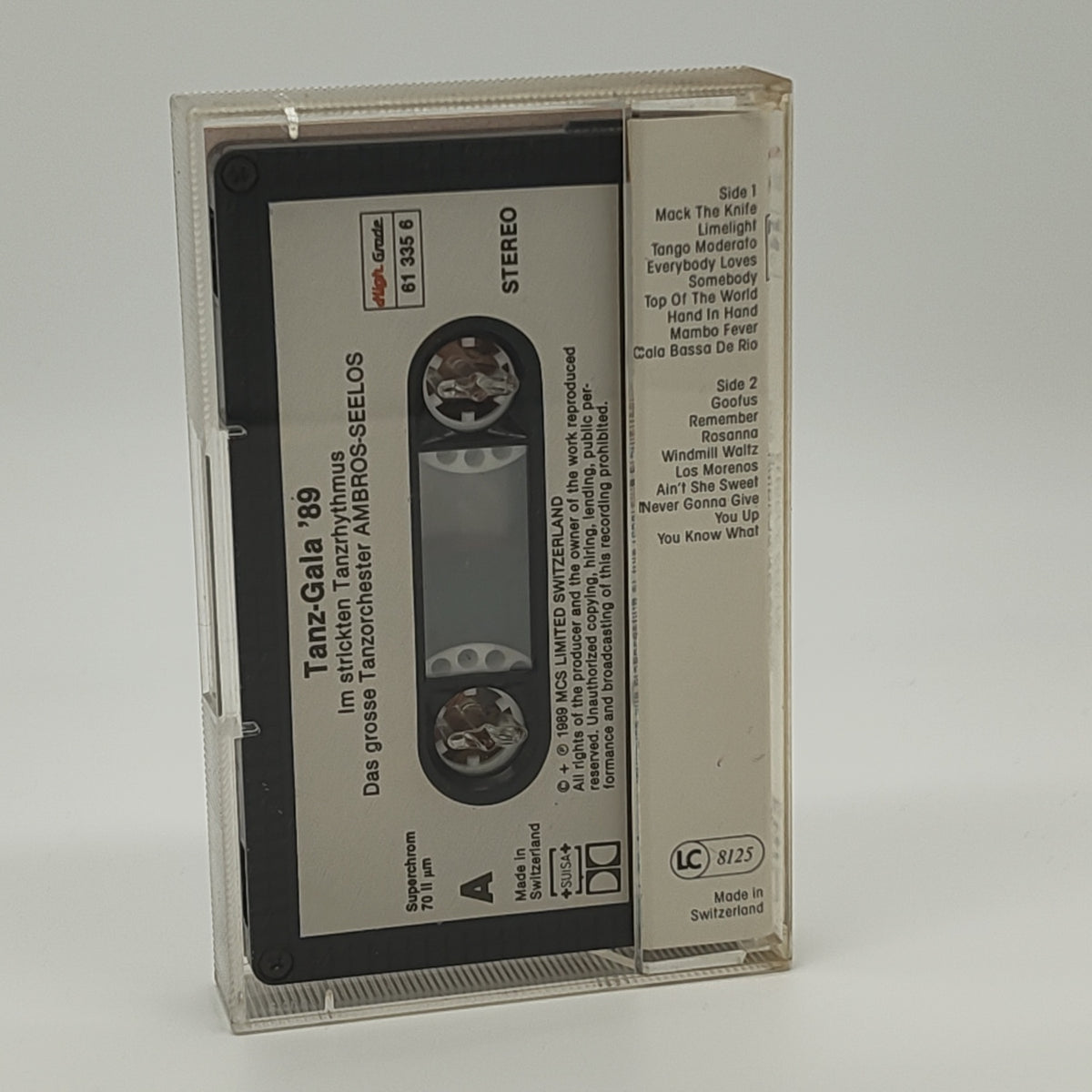 Das Große Tanzorchester AMBROS SEELOS - Tanz-Gala '89 - Kassette - Gebraucht