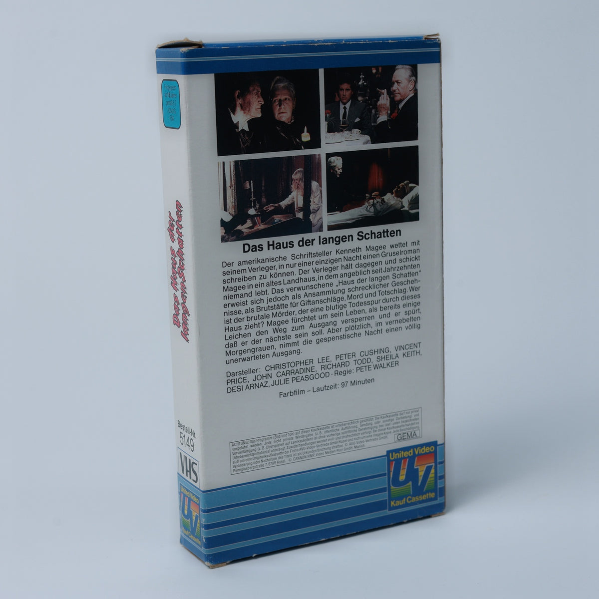 Das Haus der Langen Schatten - VHS Klassiker - Peter Cushing - PAL - Zustand Gut