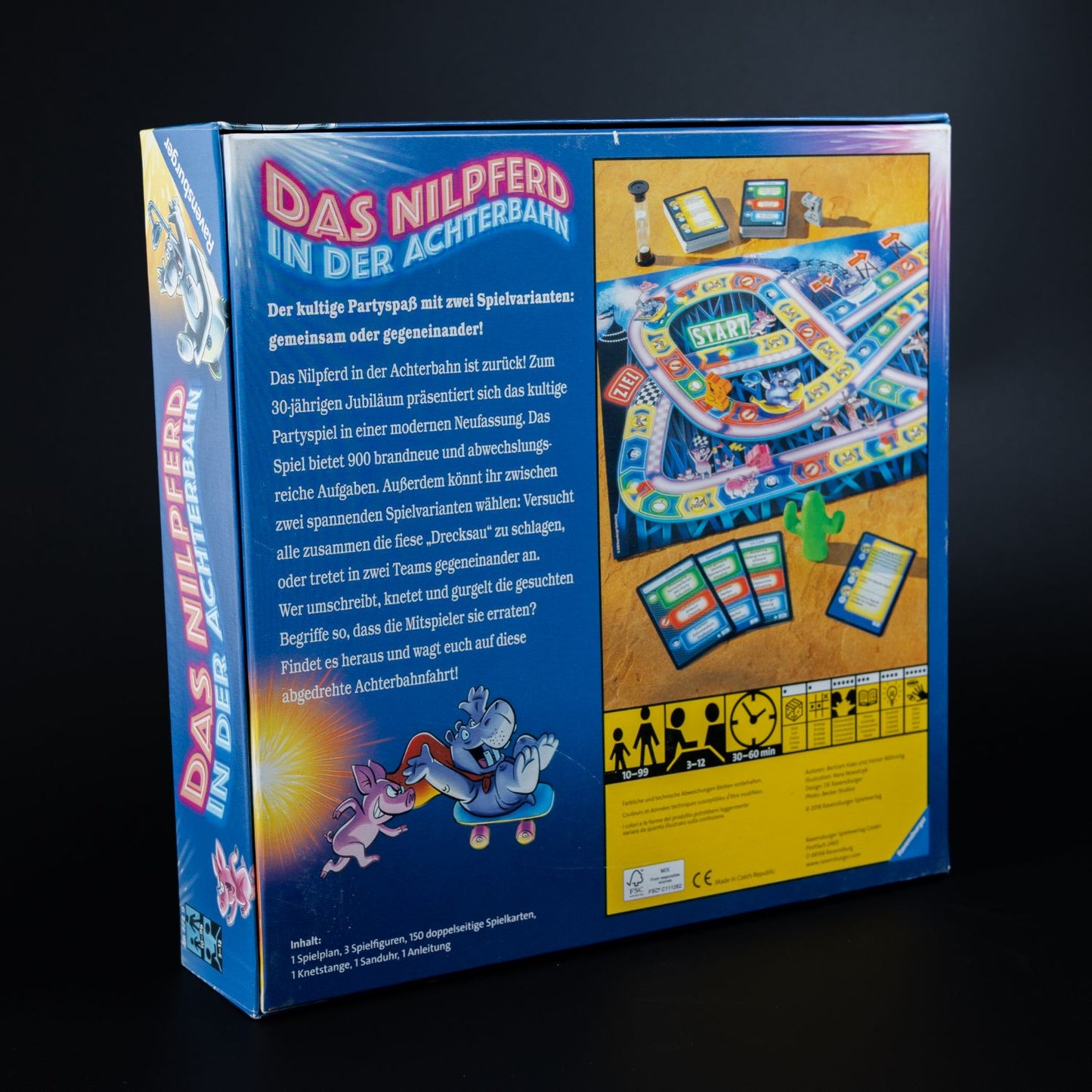 Das Nilpferd in der Achterbahn - Ravensburger Spiel Neuauflage - Vollständig