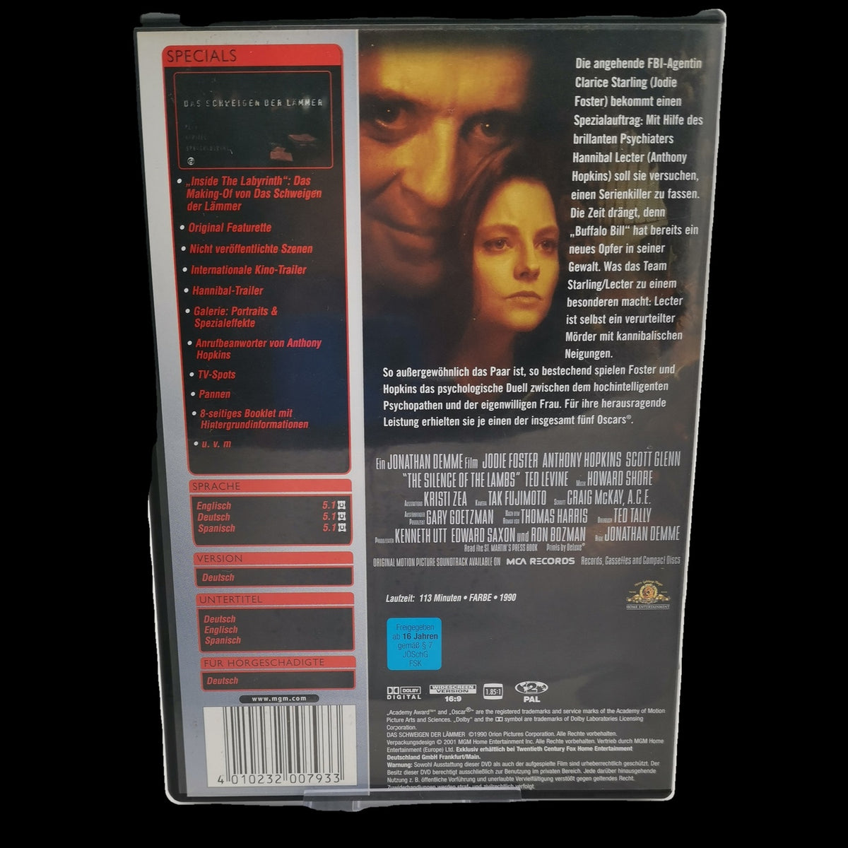 Das Schweigen der Lämmer - Hannibal Lecter - Special Edition - DVD - Sehr gut