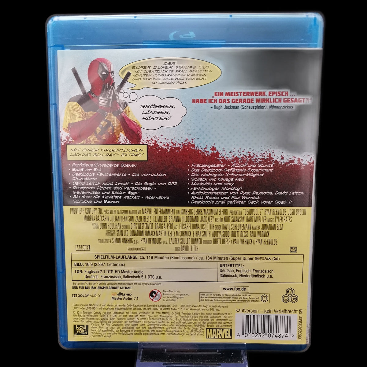 Deadpool 2 - Marvel - Super Duper Cut - Blu-Ray - Action - Film - Sehr gut