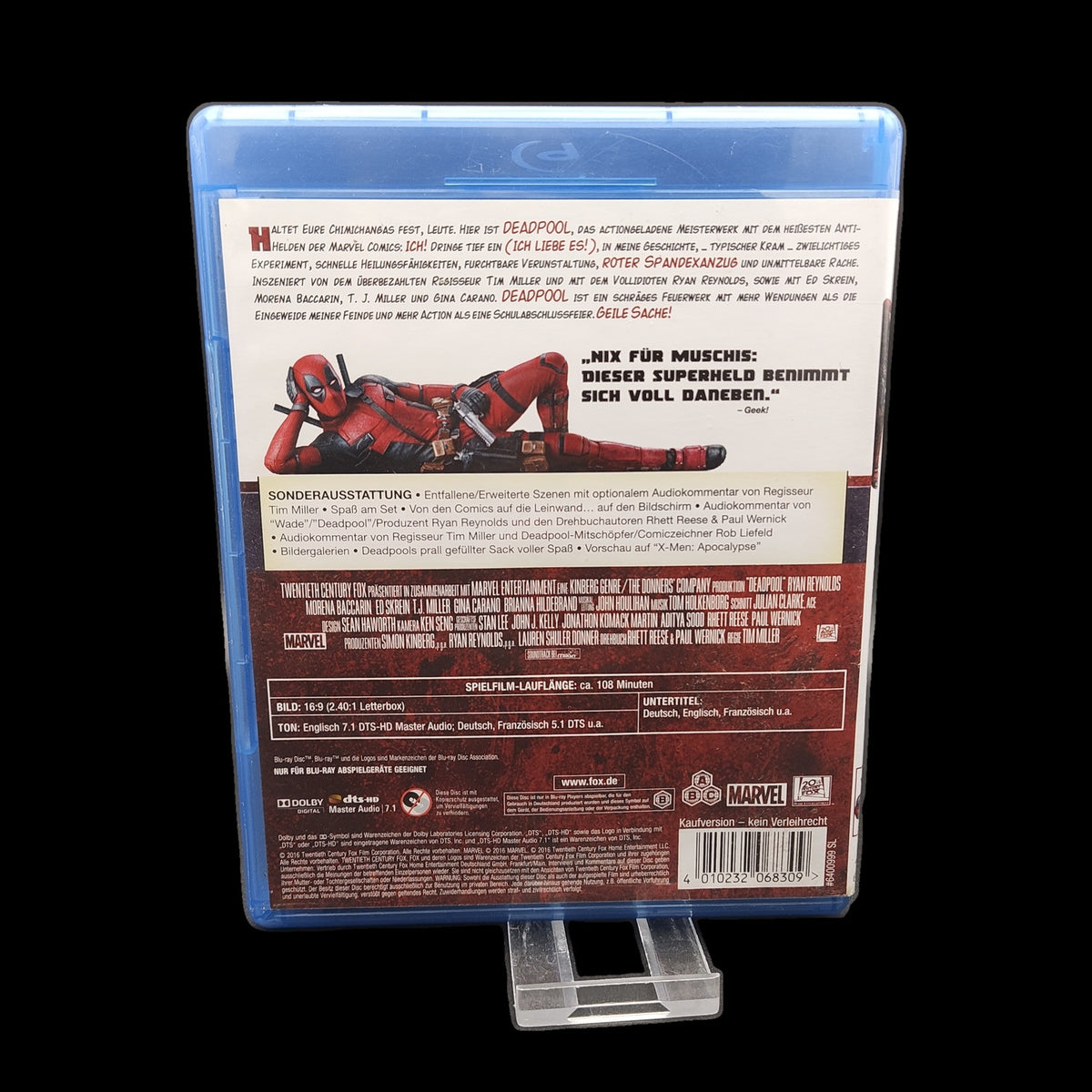 Deadpool - Marvel - Mit Einleger - Action - Blu-Ray - Superhelden - Gebraucht