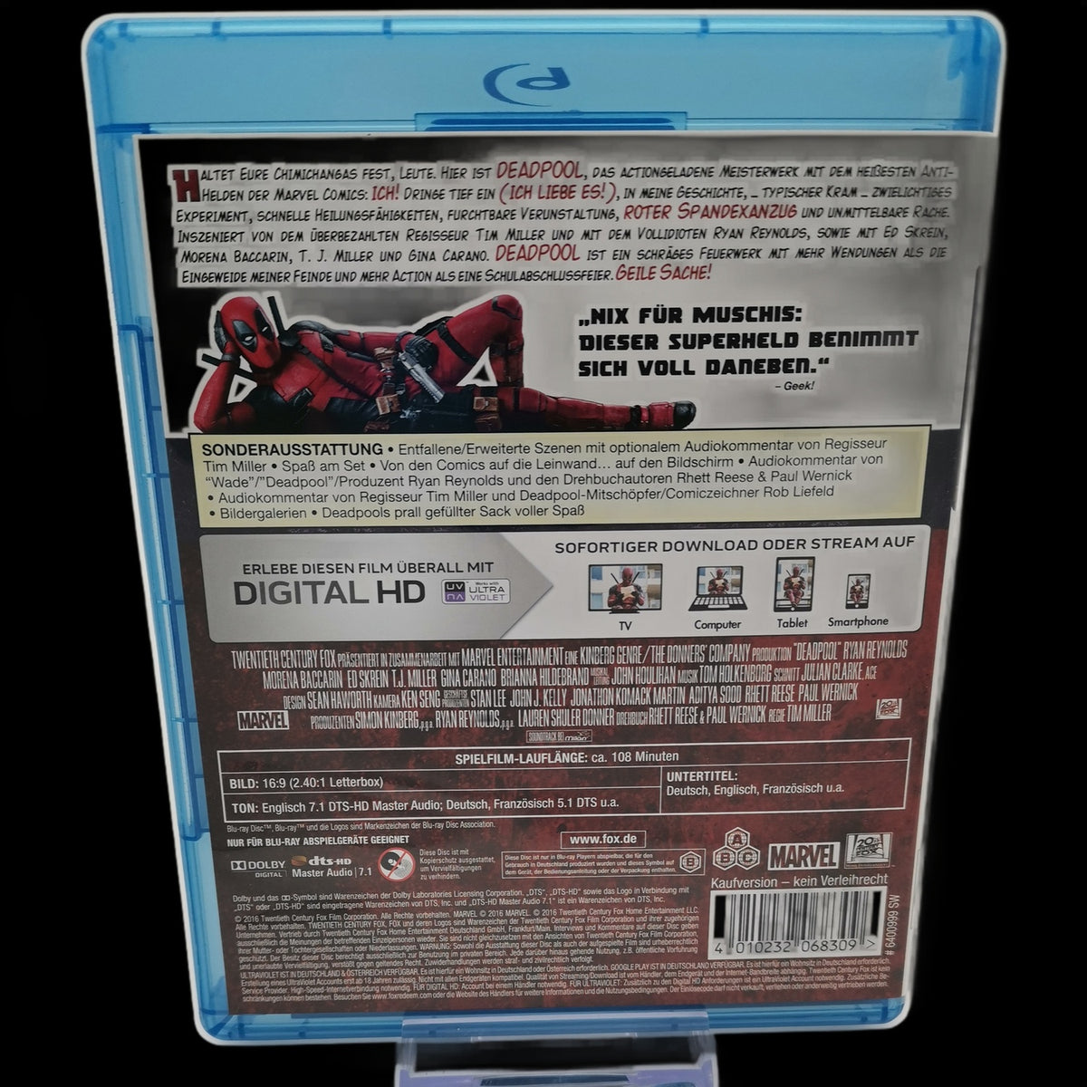 Deadpool - Marvel - Wendecover - Blu-Ray - Action - Superhelden - Sehr gut