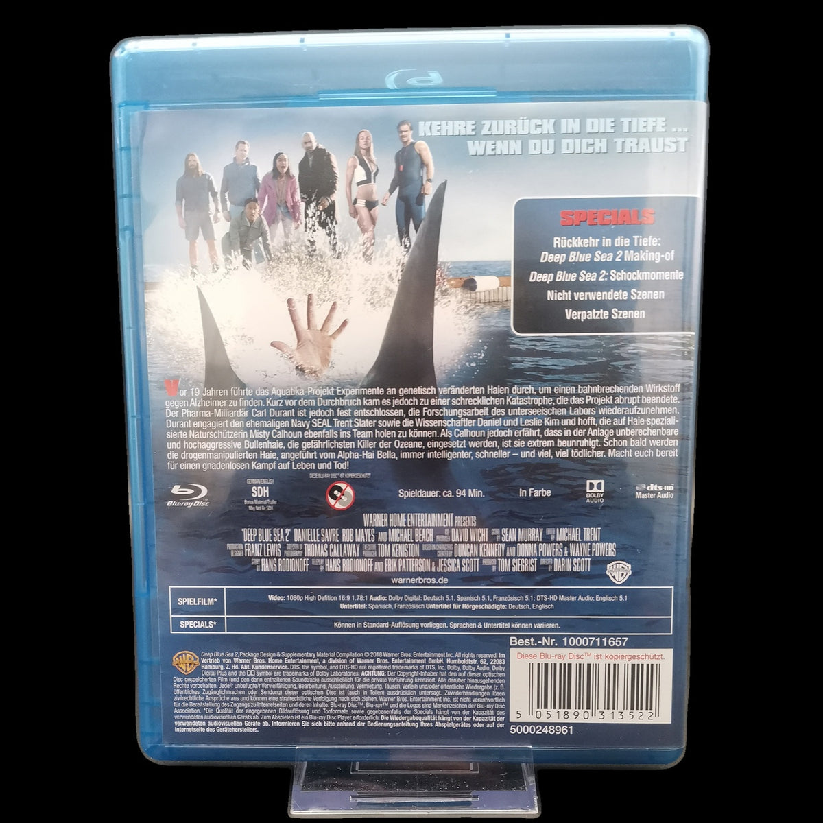 Deep Blue Sea 2 - Deep Blue Sea - Making-of - Blu-Ray - Horror - Gebraucht