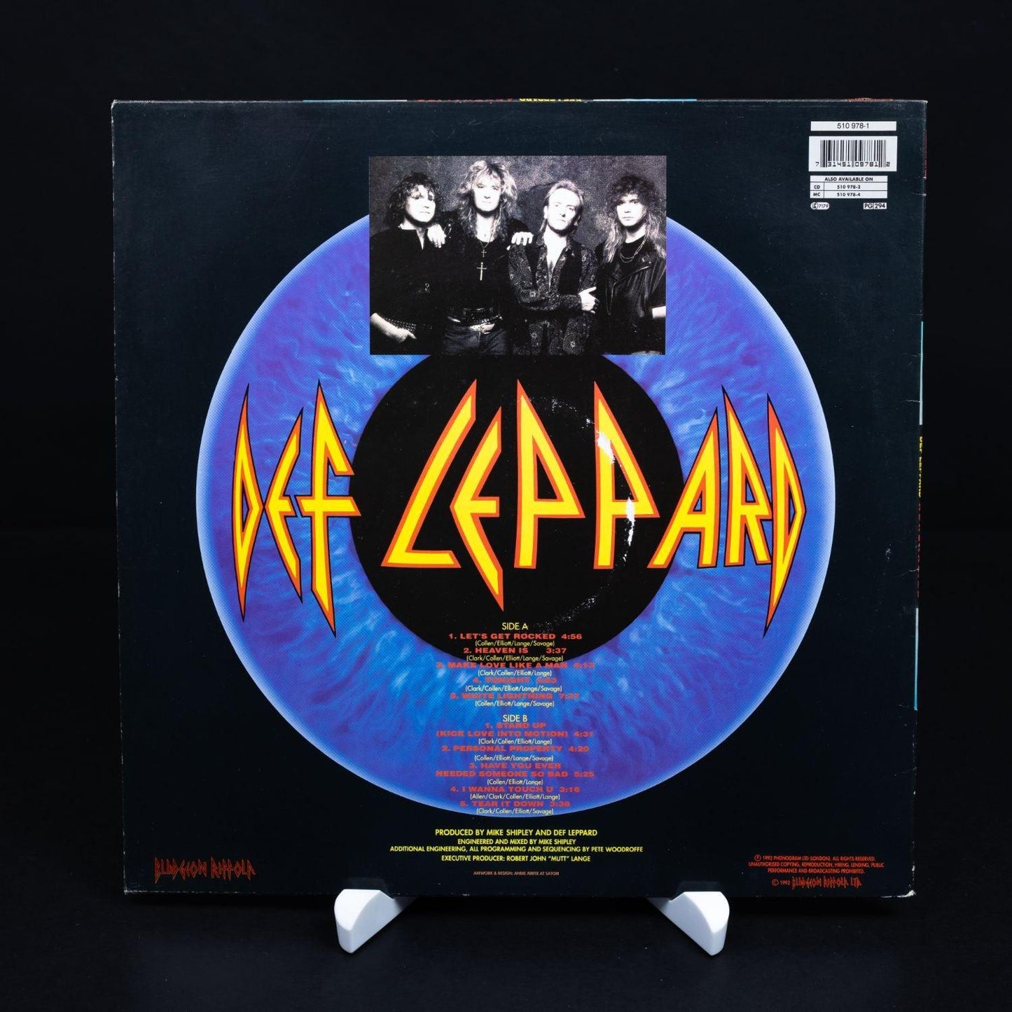 def-leppard-adrenalize-vinyl-lp-12-schallplatte-nm-vg-2 - Utopia Collectibles