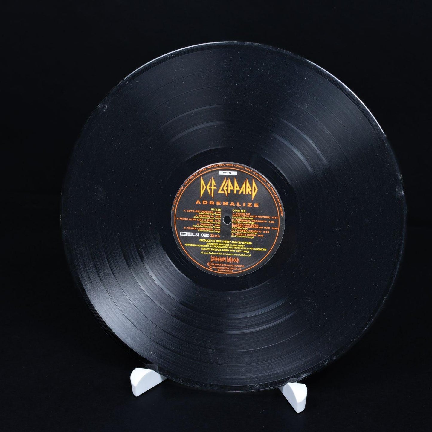 def-leppard-adrenalize-vinyl-lp-12-schallplatte-nm-vg-6 - Utopia Collectibles