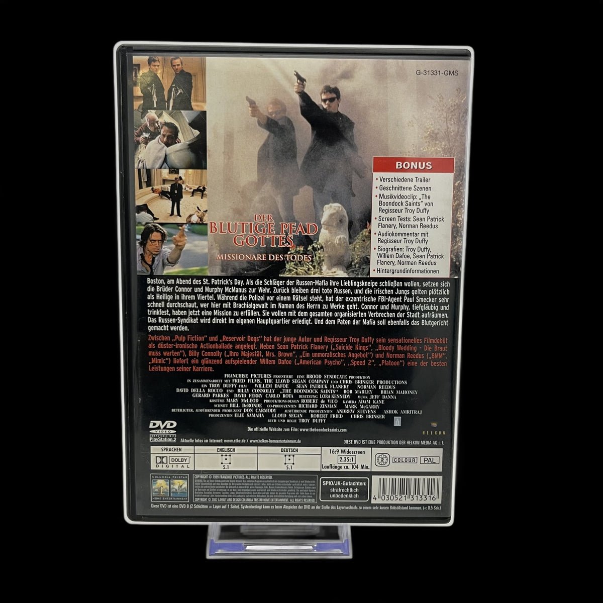 Der blutige Pfad Gottes - The Boondock Saints - Bonusmaterial - DVD - Gebraucht