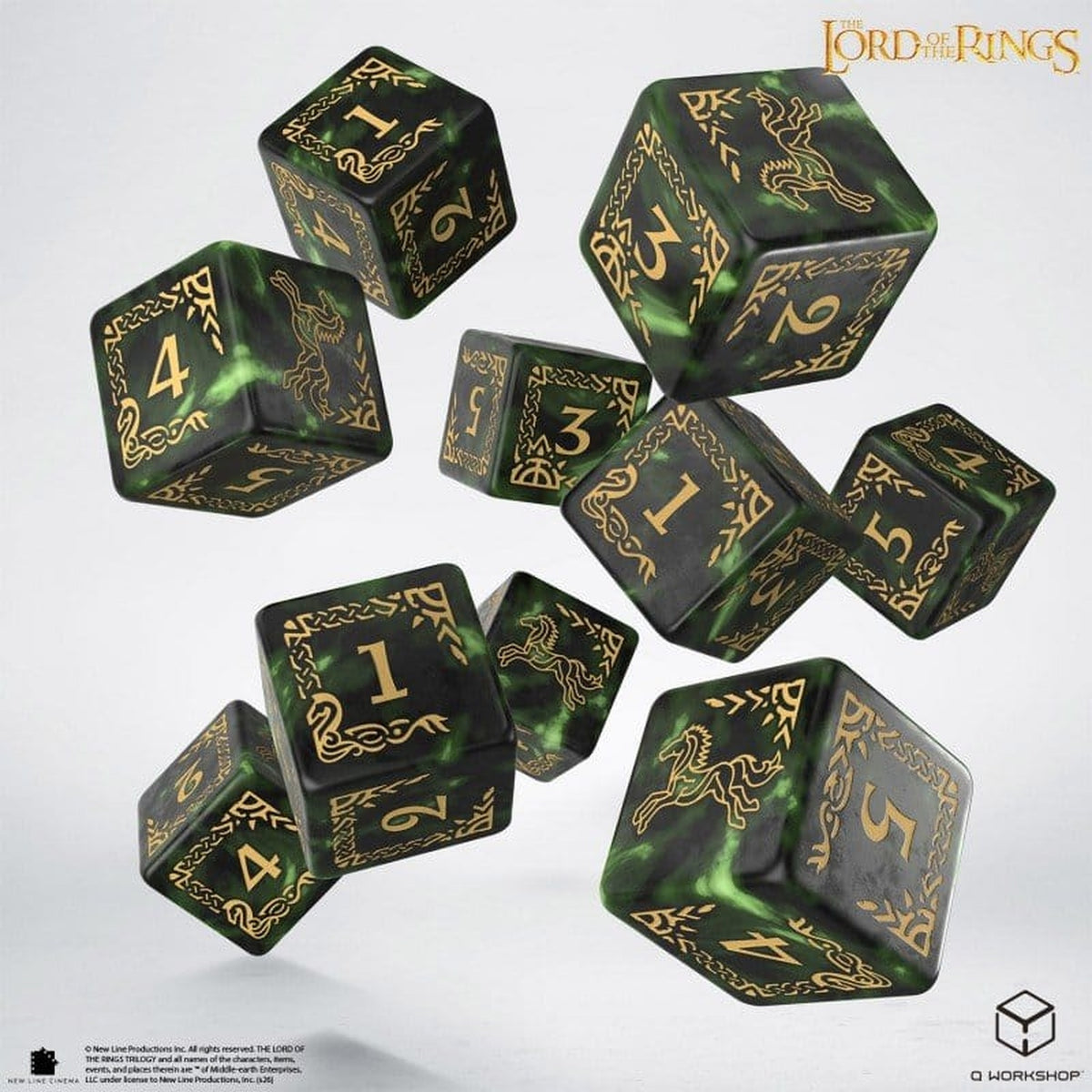 Der Herr der Ringe: 10er D6 Würfelset Rohan - Würfel - Neu & Sealed / OVP