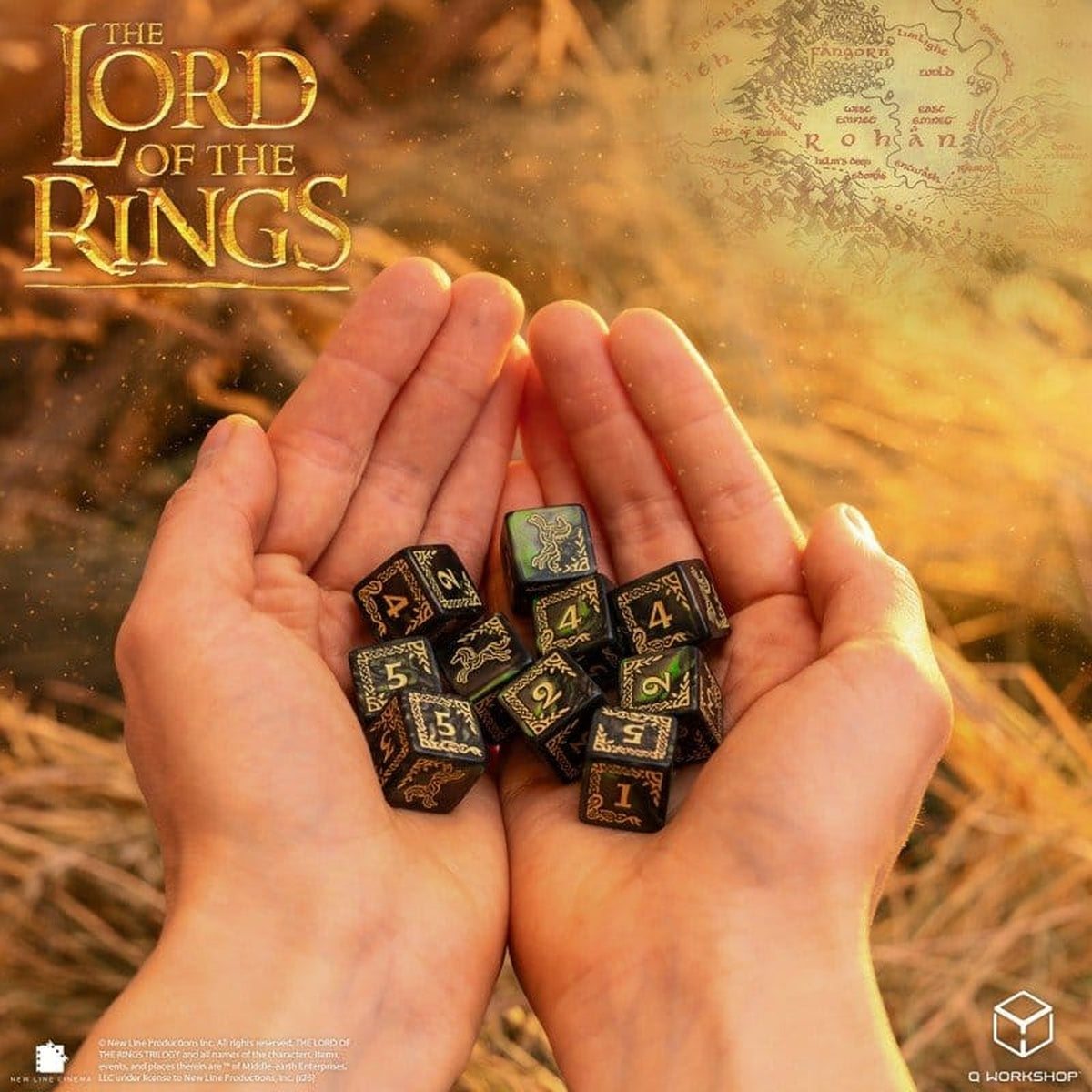 Der Herr der Ringe: 10er D6 Würfelset Rohan - Würfel - Neu & Sealed / OVP