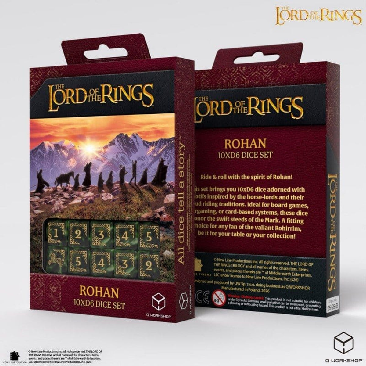 Der Herr der Ringe: 10er D6 Würfelset Rohan - Würfel - Neu & Sealed / OVP