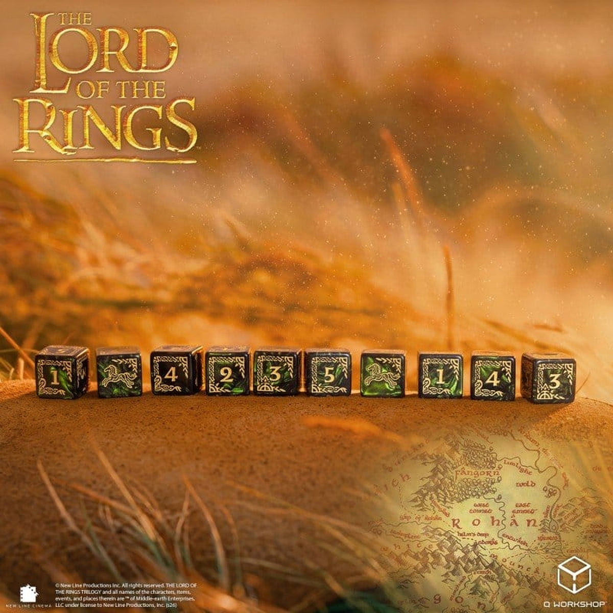 Der Herr der Ringe: 10er D6 Würfelset Rohan - Würfel - Neu & Sealed / OVP