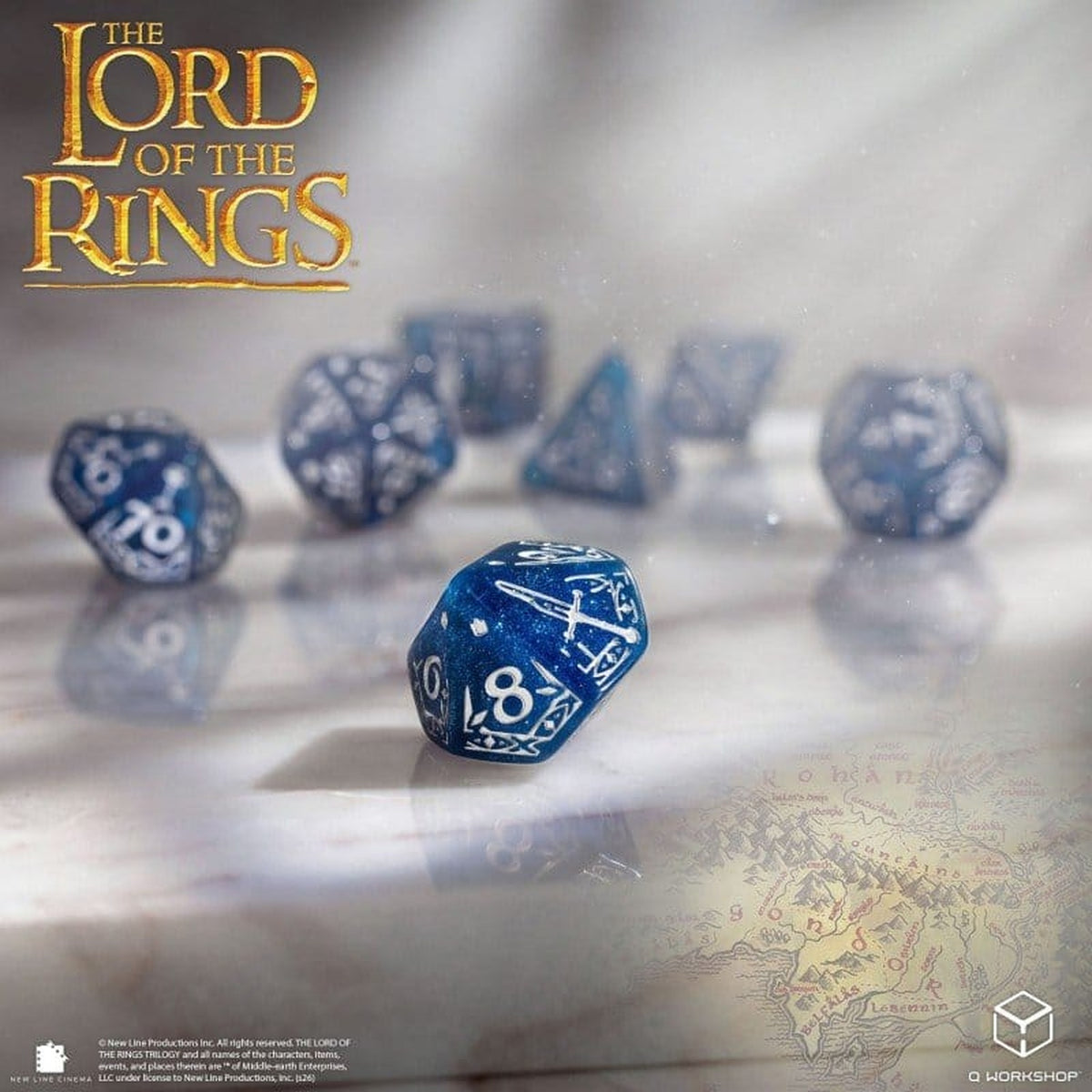 Der Herr der Ringe 7er-Würfelset Gondor - Würfel - Neu & Sealed / OVP