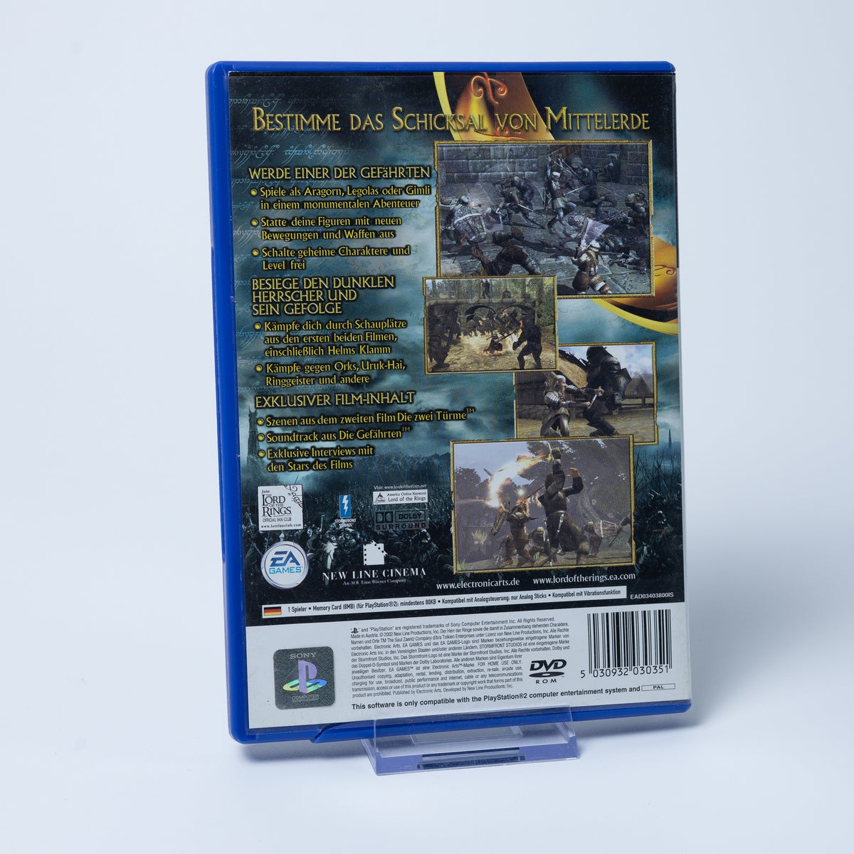 Der Herr der Ringe: Die Zwei Türme - Playstation 2 PS2 - PAL - Case beschädigt