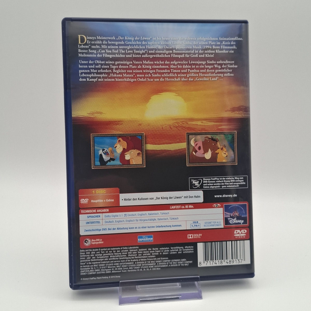 Der König der Löwen - Diamond Edition - DVD - Film - Zustand Sehr Gut