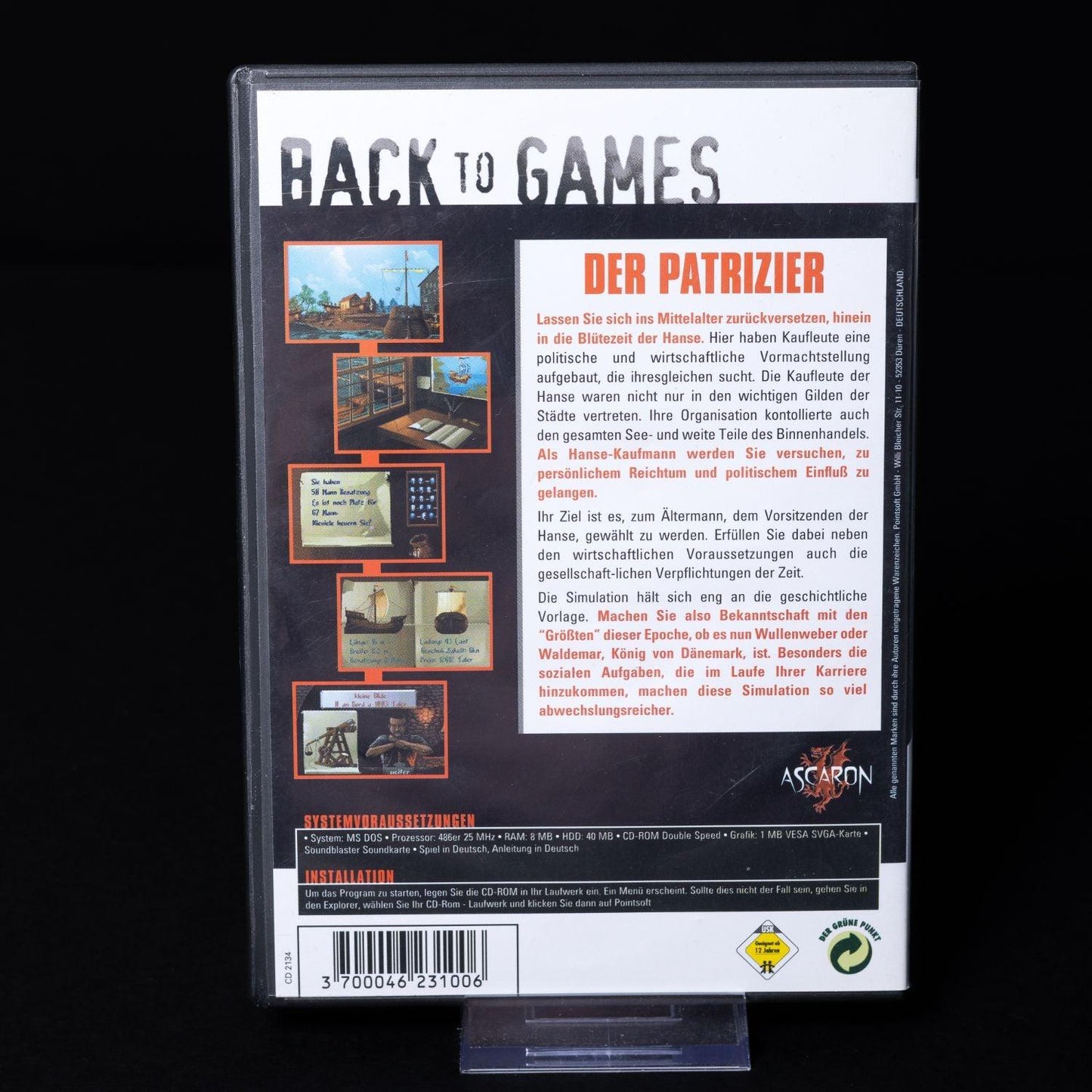 der-patrizier-pc-cd-rom-spiel-deutsch-zustand-sehr-gut-2 - Utopia Collectibles