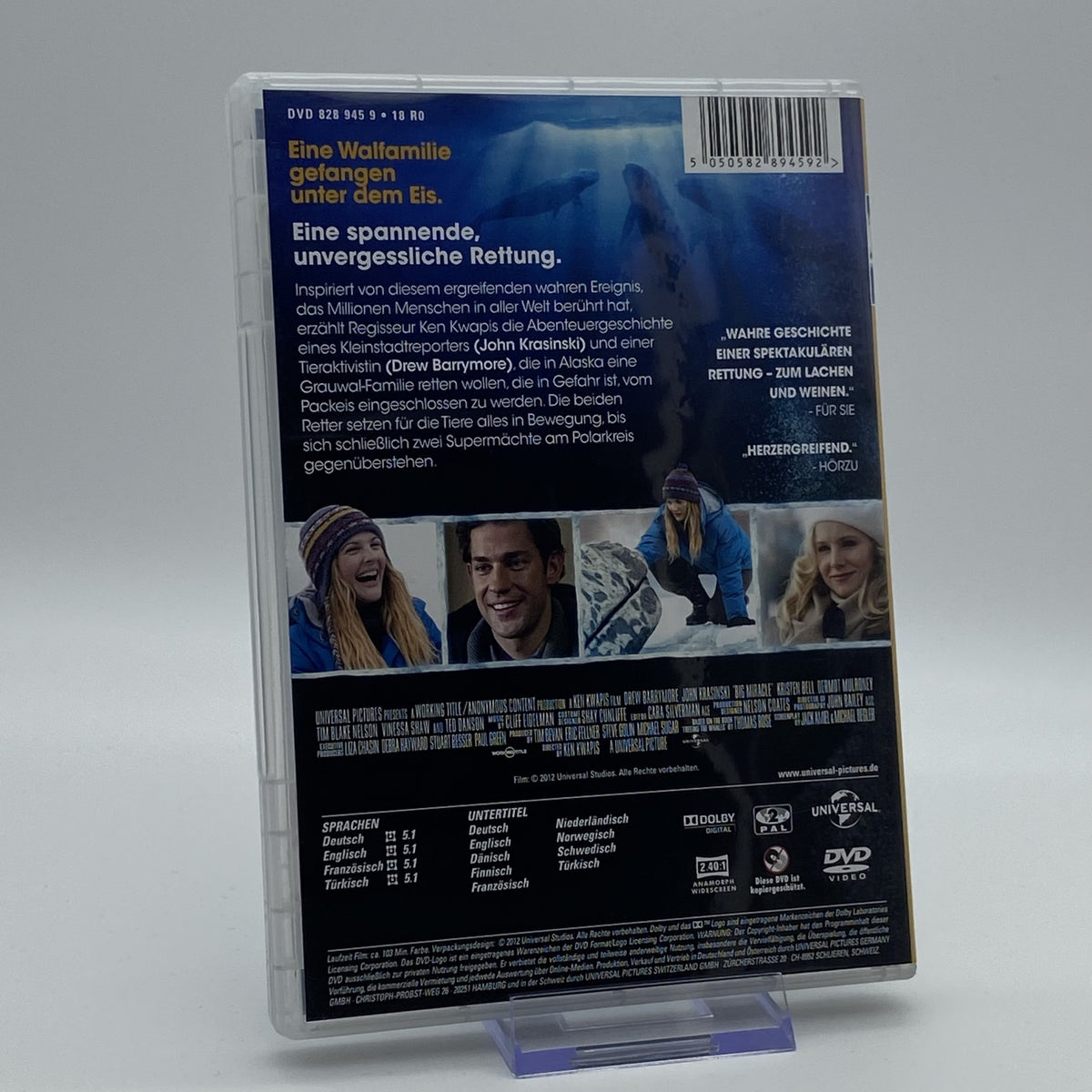 Der Ruf der Wale - Drew Barrymore - John Krasinski - DVD - Zustand Sehr Gut