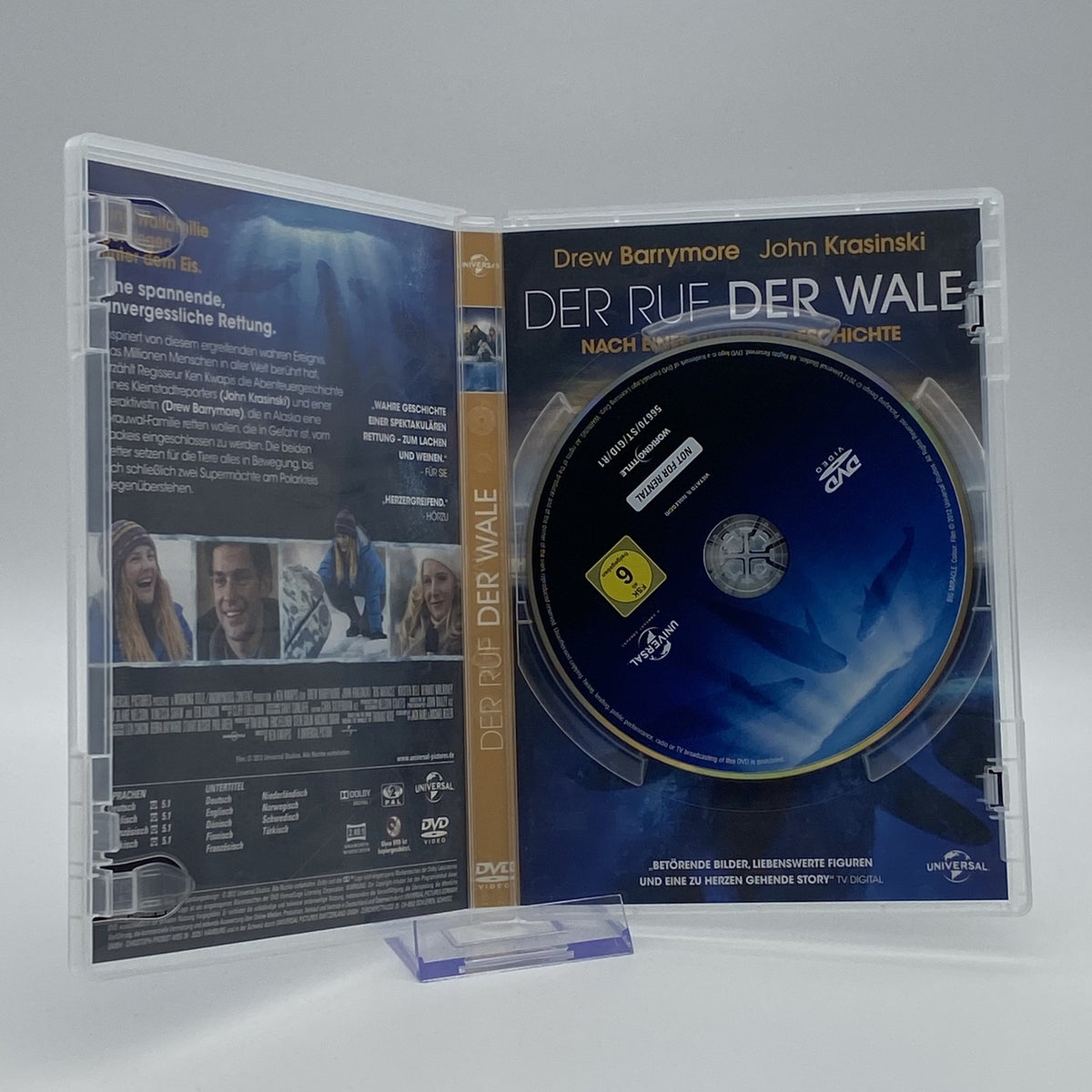 Der Ruf der Wale - Drew Barrymore - John Krasinski - DVD - Zustand Sehr Gut