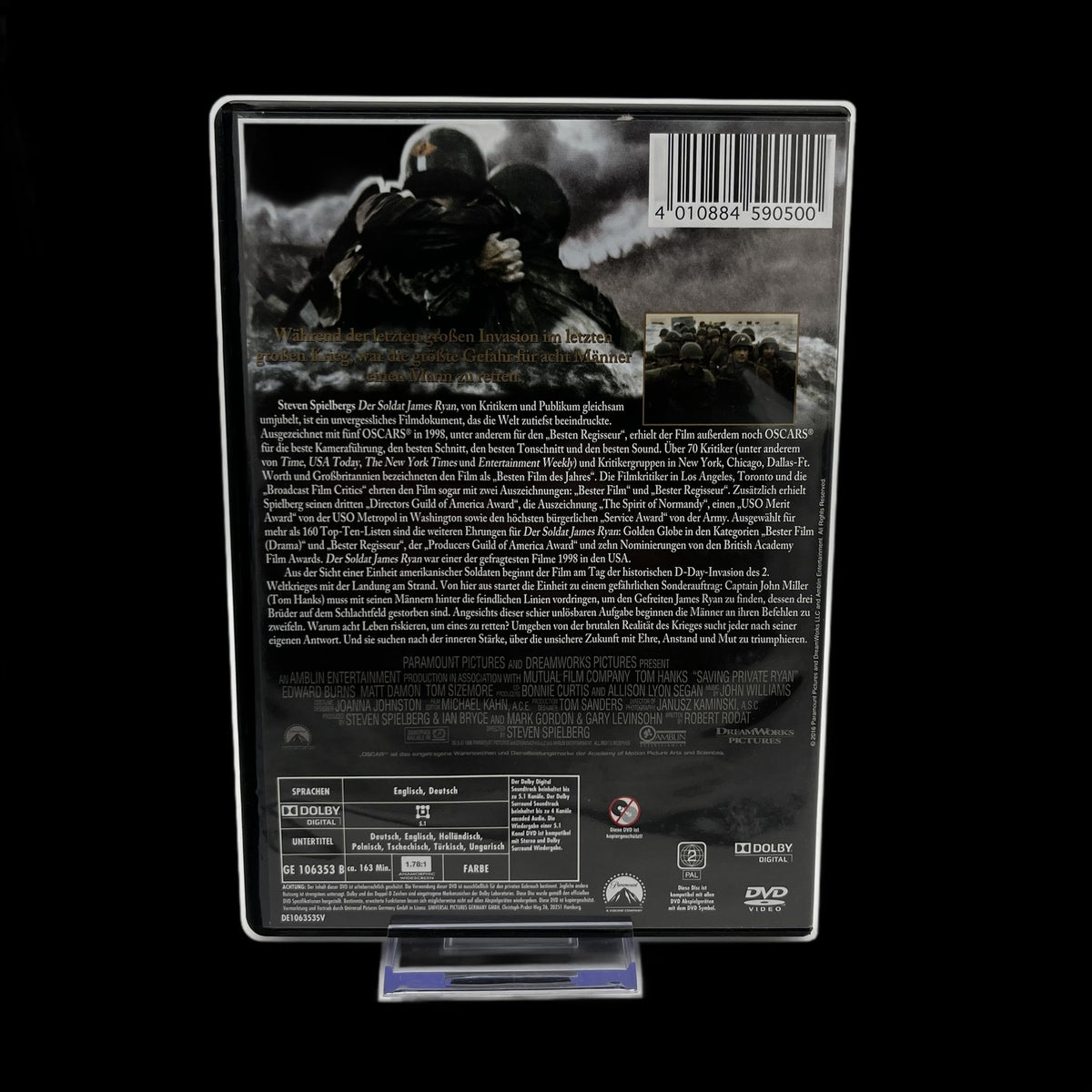 Der Soldat James Ryan - Ausgezeichnet mit 5 Oscars - DVD - Gebraucht