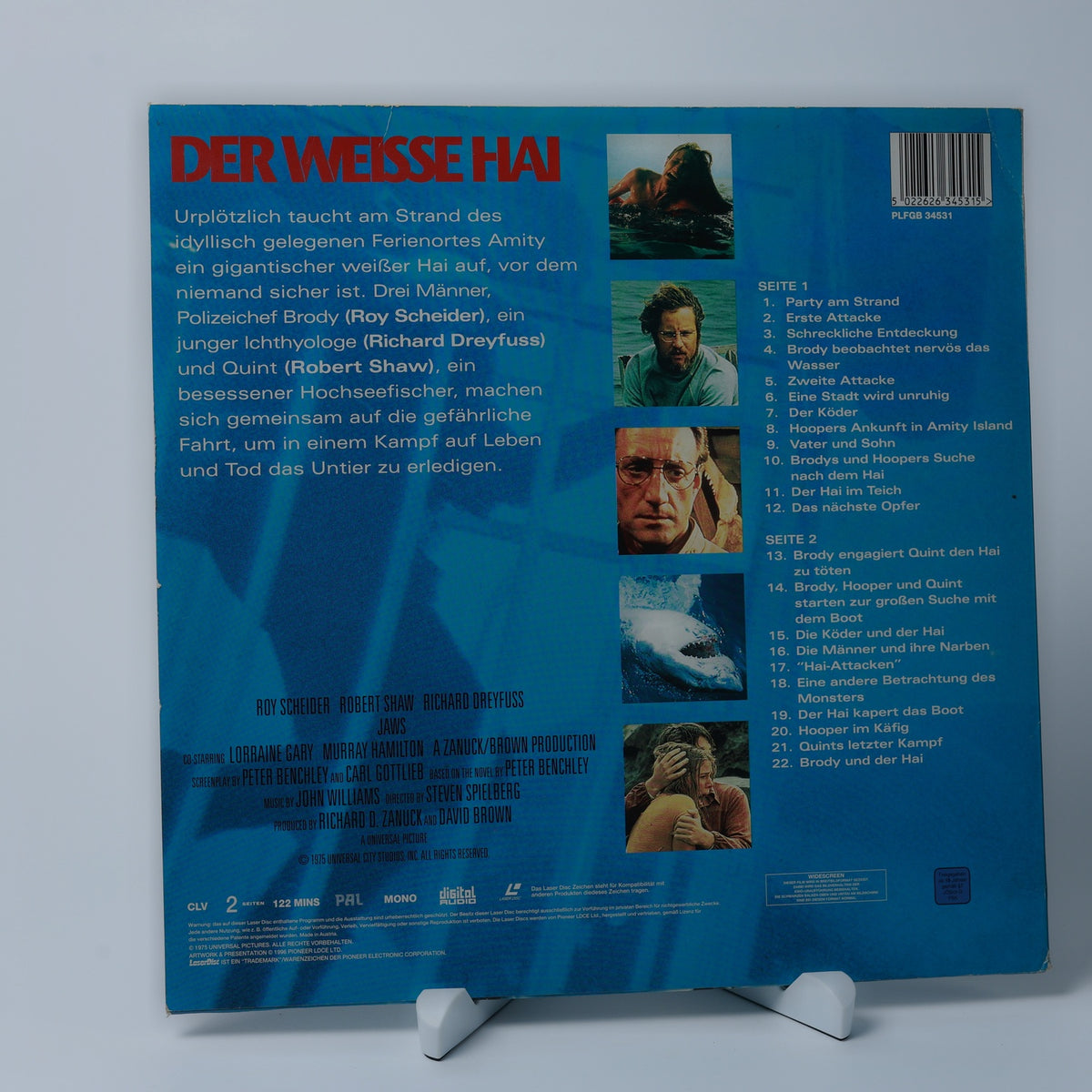 Der Weisse Hai - Jaws - Widescreen Edition - 1996 - LaserDisc - Zustand Gut