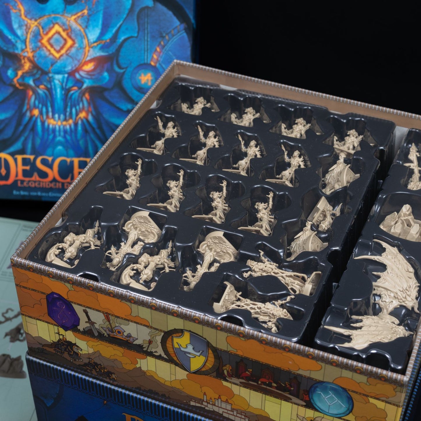 Descent - Legenden der Finsternis - Fantasy Brettspiel - Miniaturen - Neuwertig